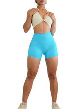 Load image into Gallery viewer, High Waisted Booty Shorts (Coastal Blue)