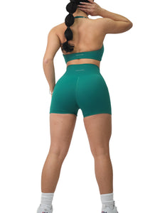 Pocket Twist Booty Shorts (Jade)