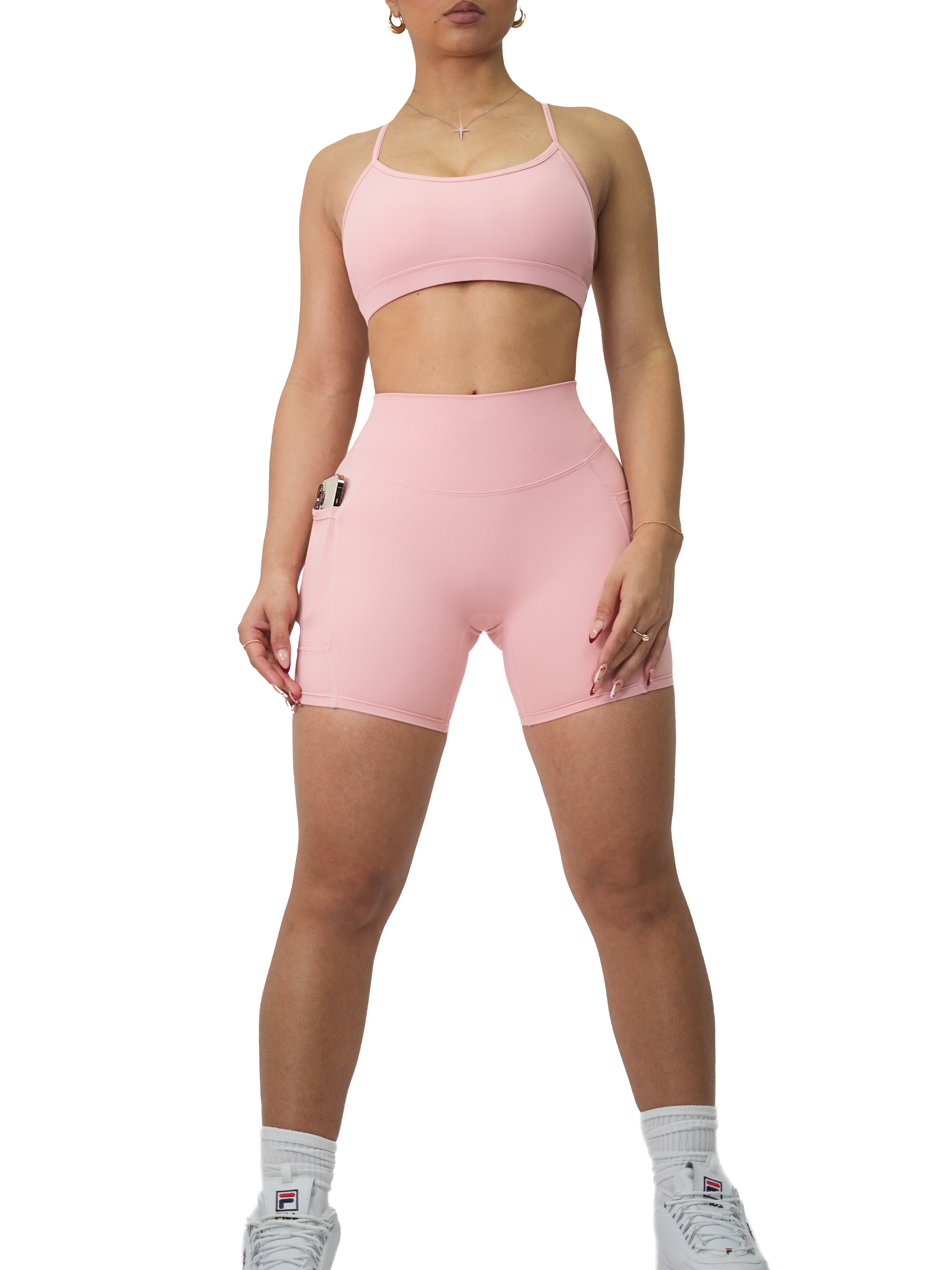 Premier Buttersoft Pocket Shorts (Blush Pink)