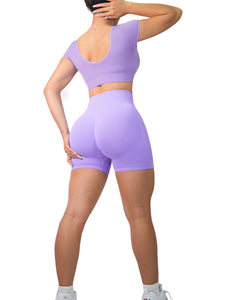 Seamless Booty Shorts (Lilac)