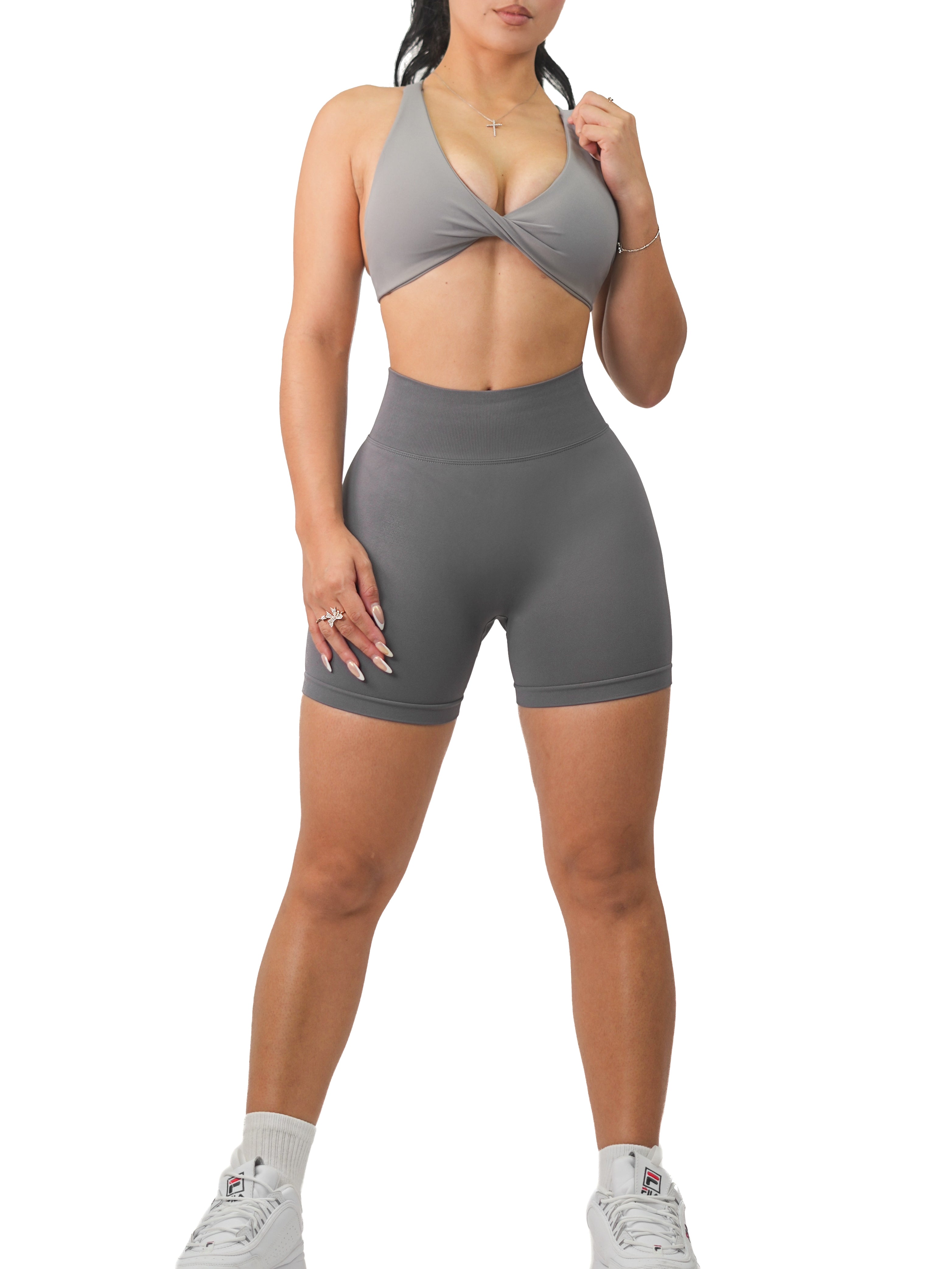 Seamless Booty Shorts (Gray)