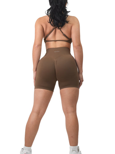 Seamless Booty Shorts (Cocoa Brown)