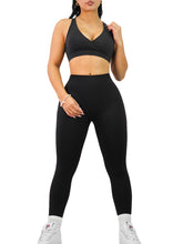 Load image into Gallery viewer, Seamless Low Back Leggings (Black)