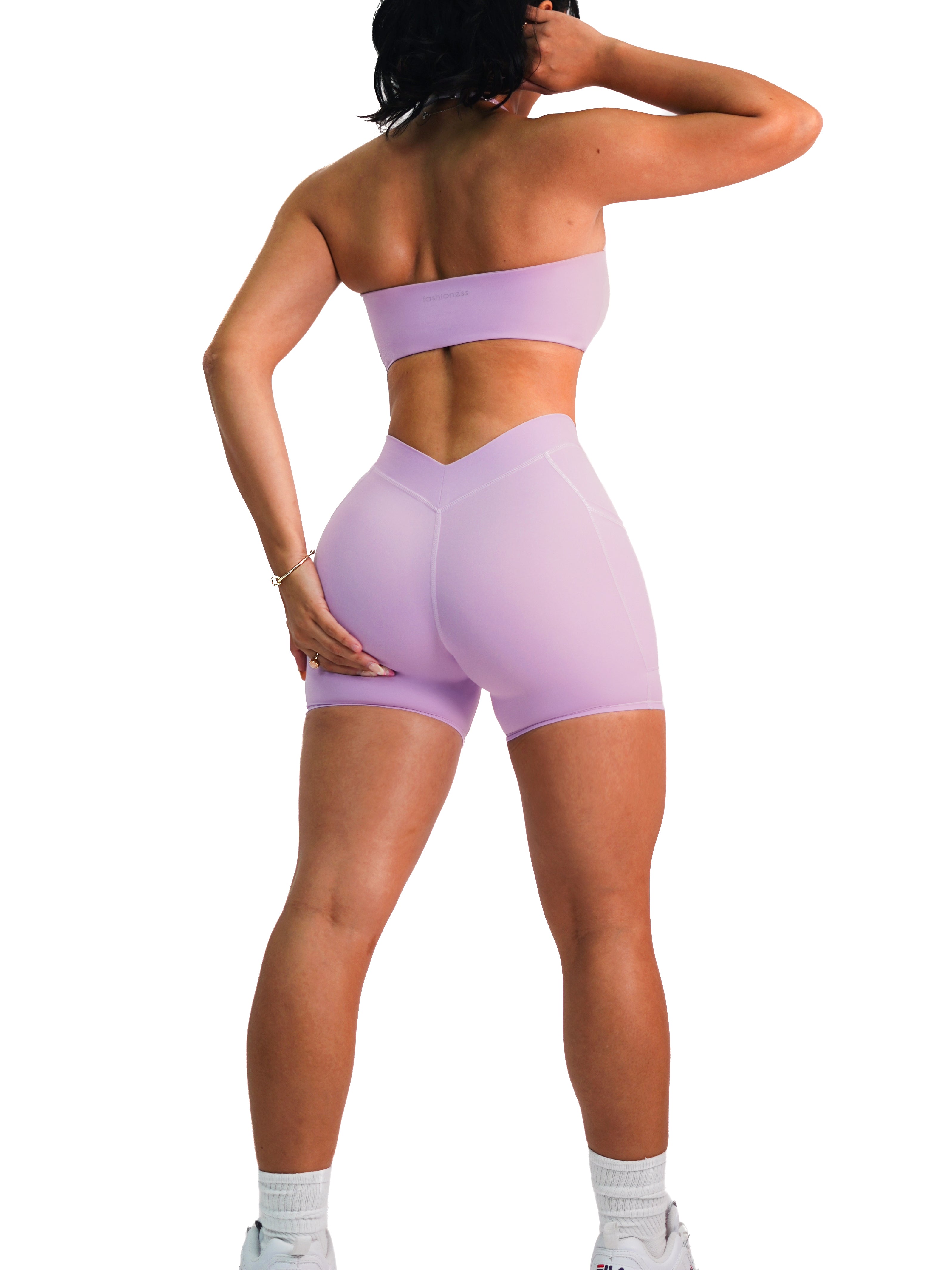 Premier V Back Pocket Shorts (Lilac Dream)