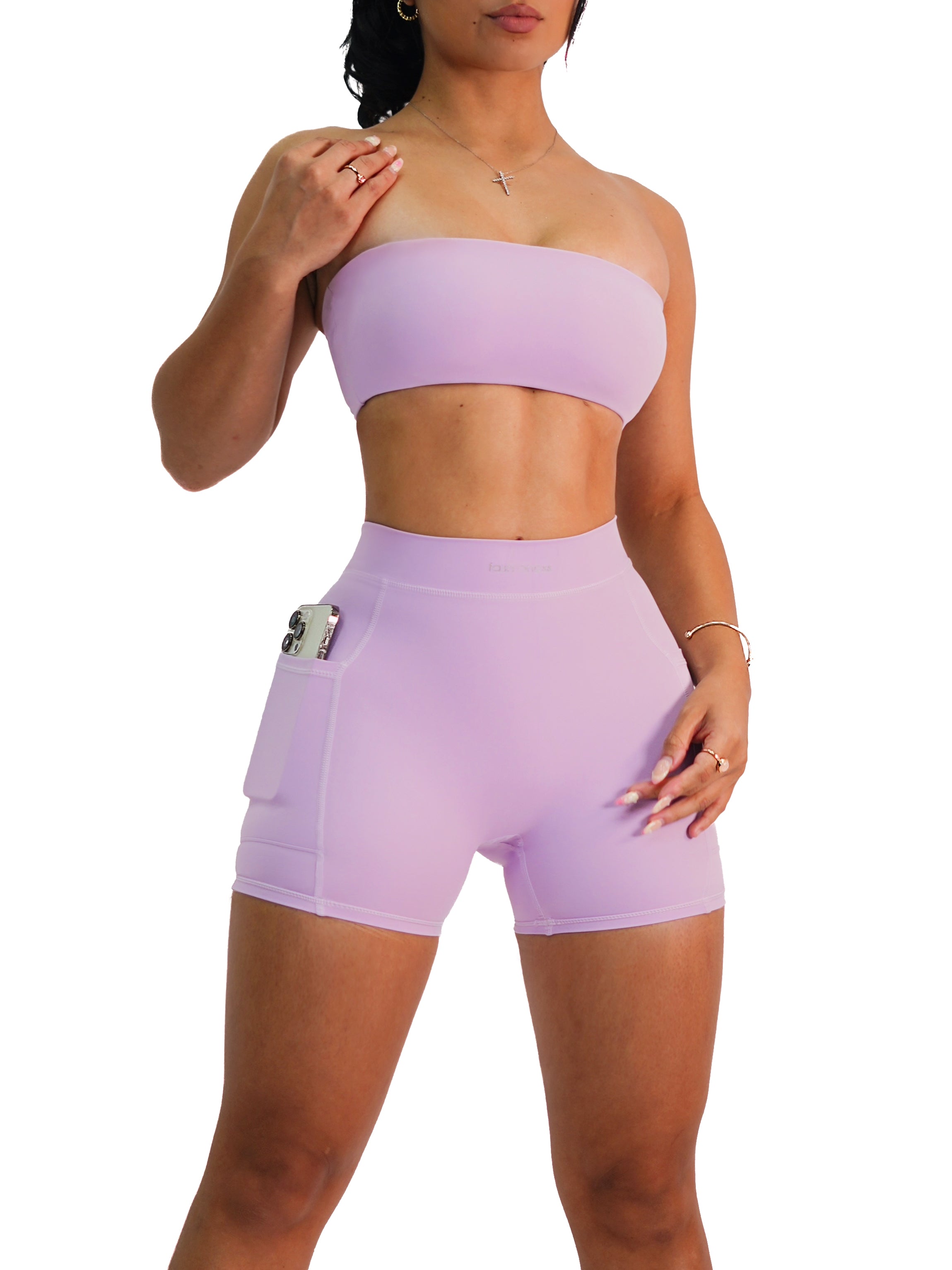 Premier Tube Top Sports Bra (Lilac Dream)