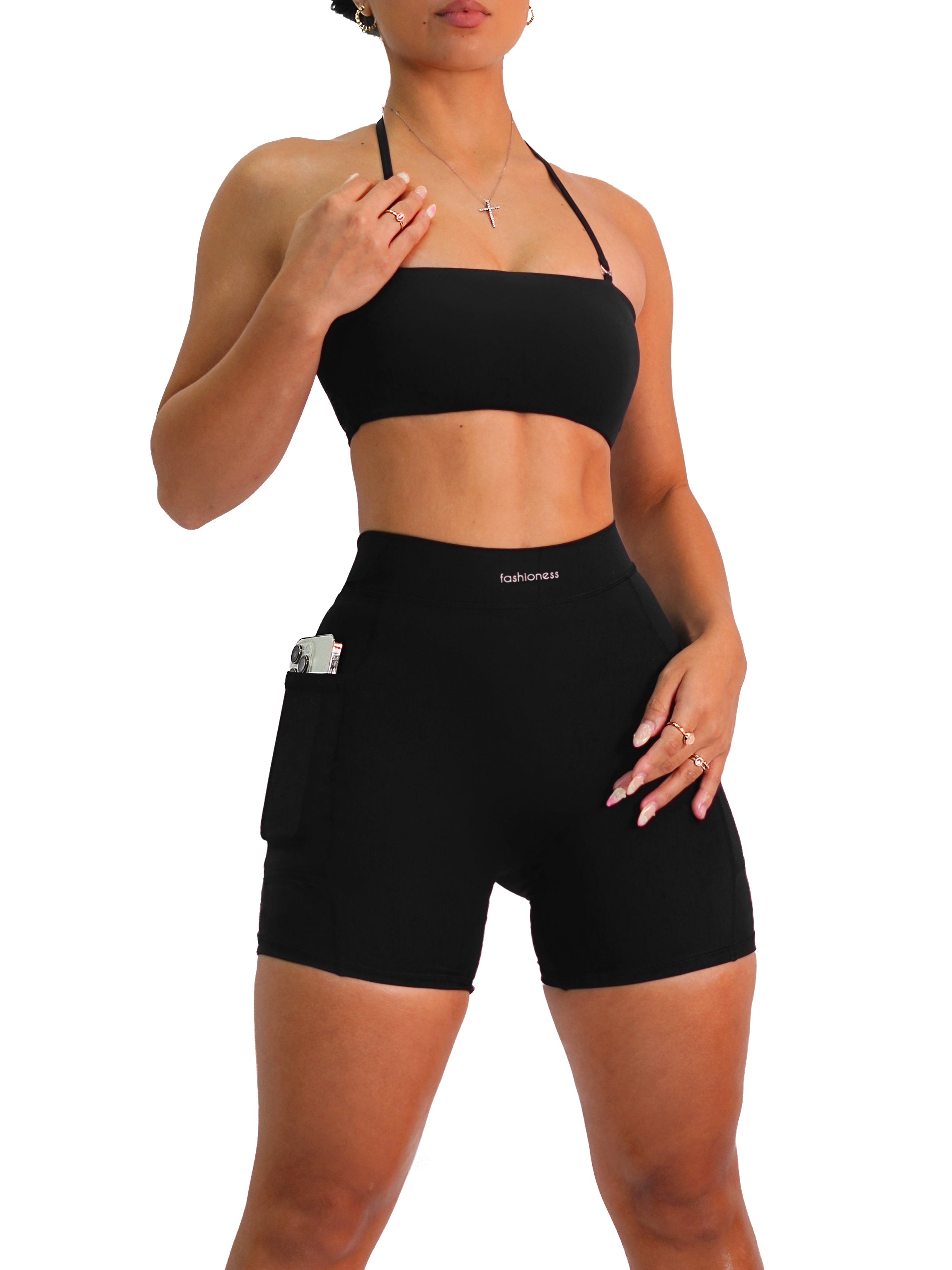 Premier Tube Top Sports Bra (Black)