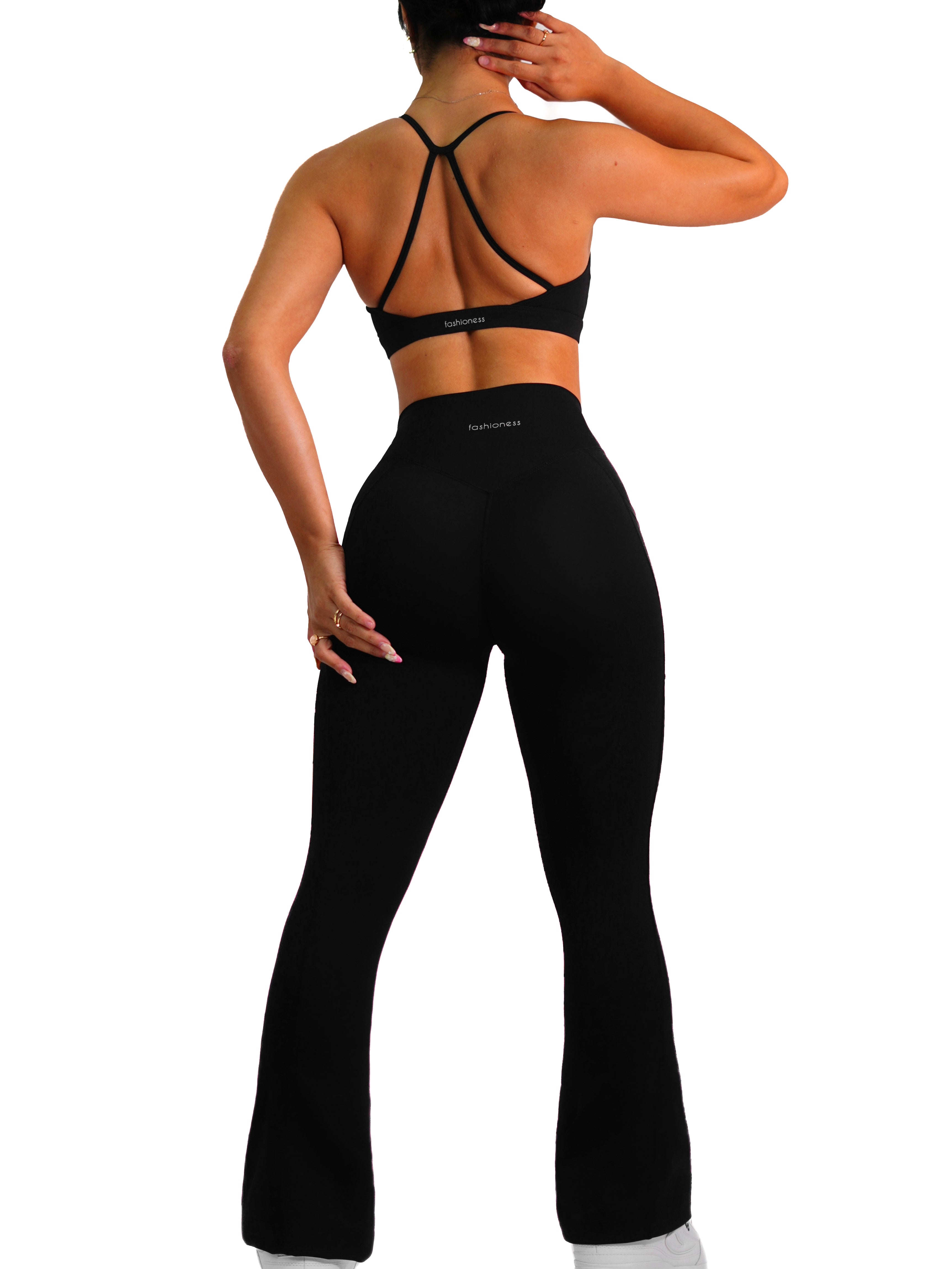 Premier Fitted Straight Leggings (Black)