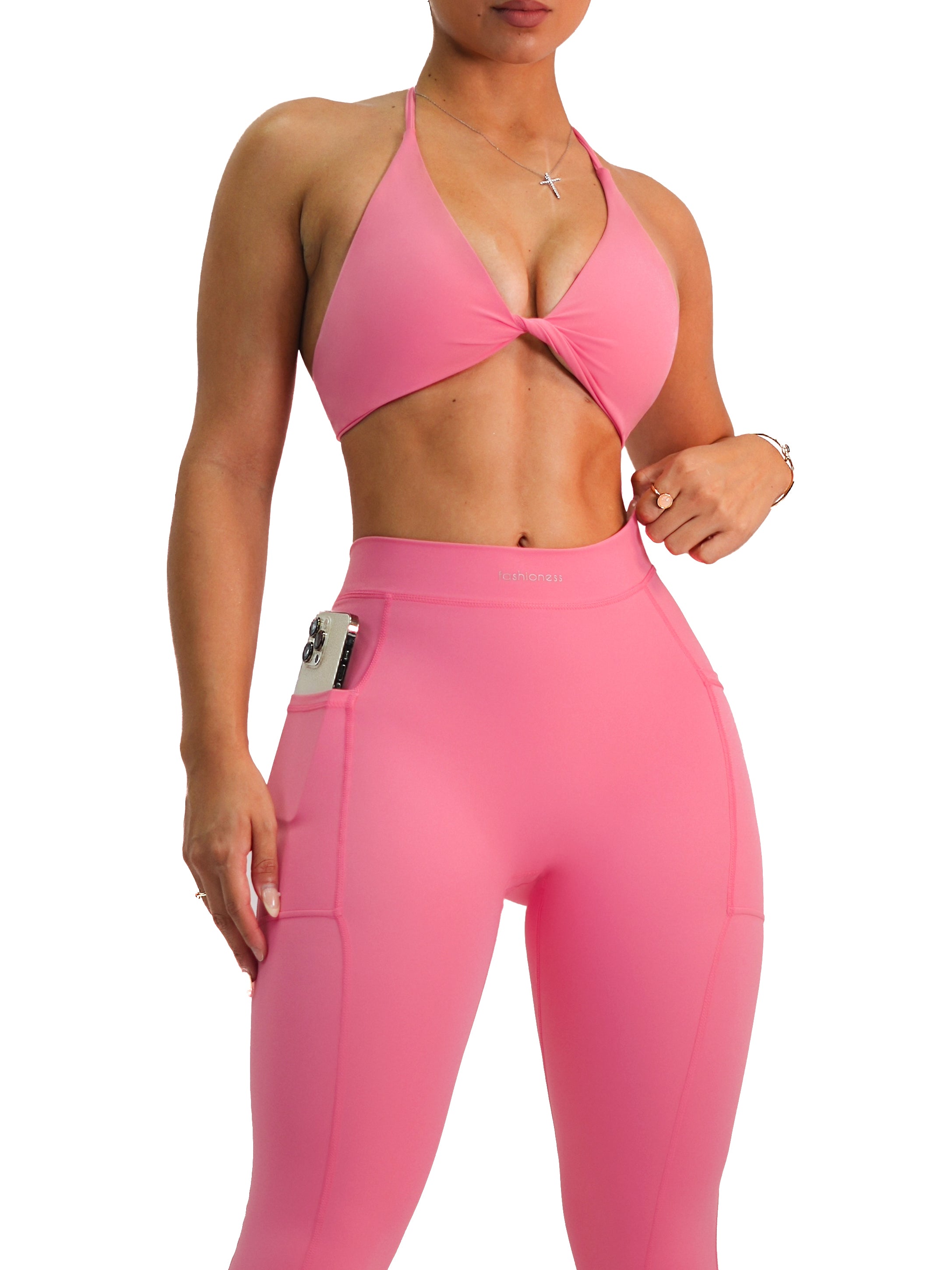 Adjustable Miami Sports Bra (Pink Dream)