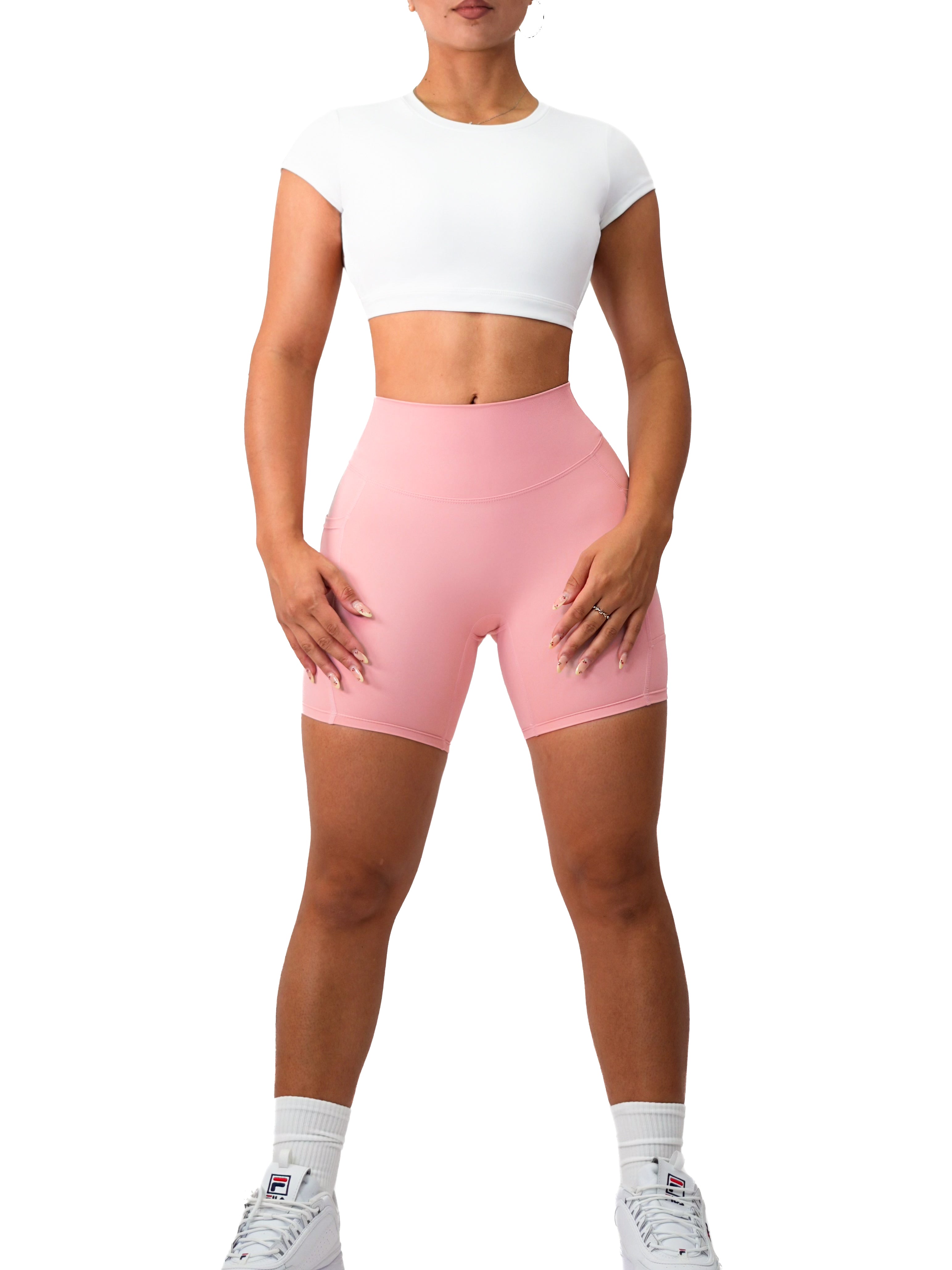 Premier Buttersoft Pocket Shorts (Blush Pink)