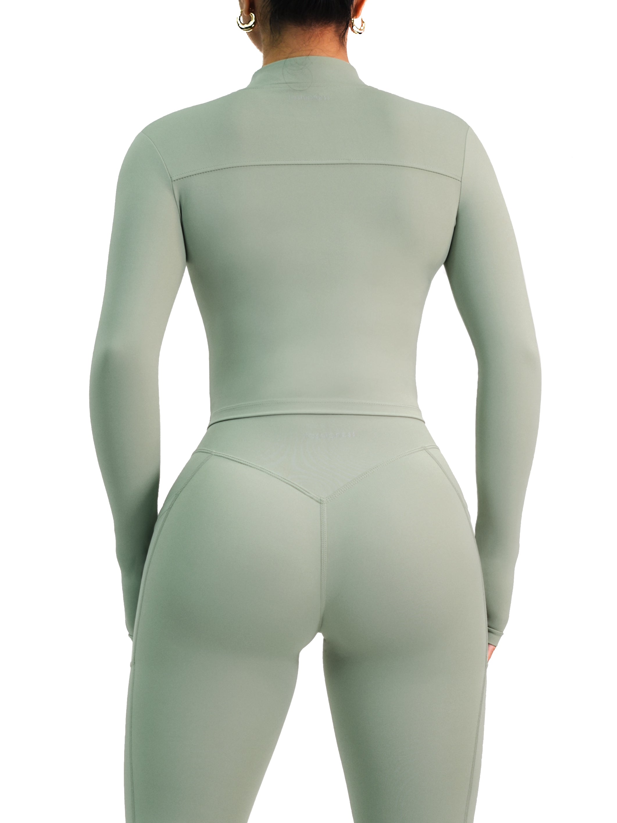 Premier Fitted BBL Compression Jacket (Eucalyptus)