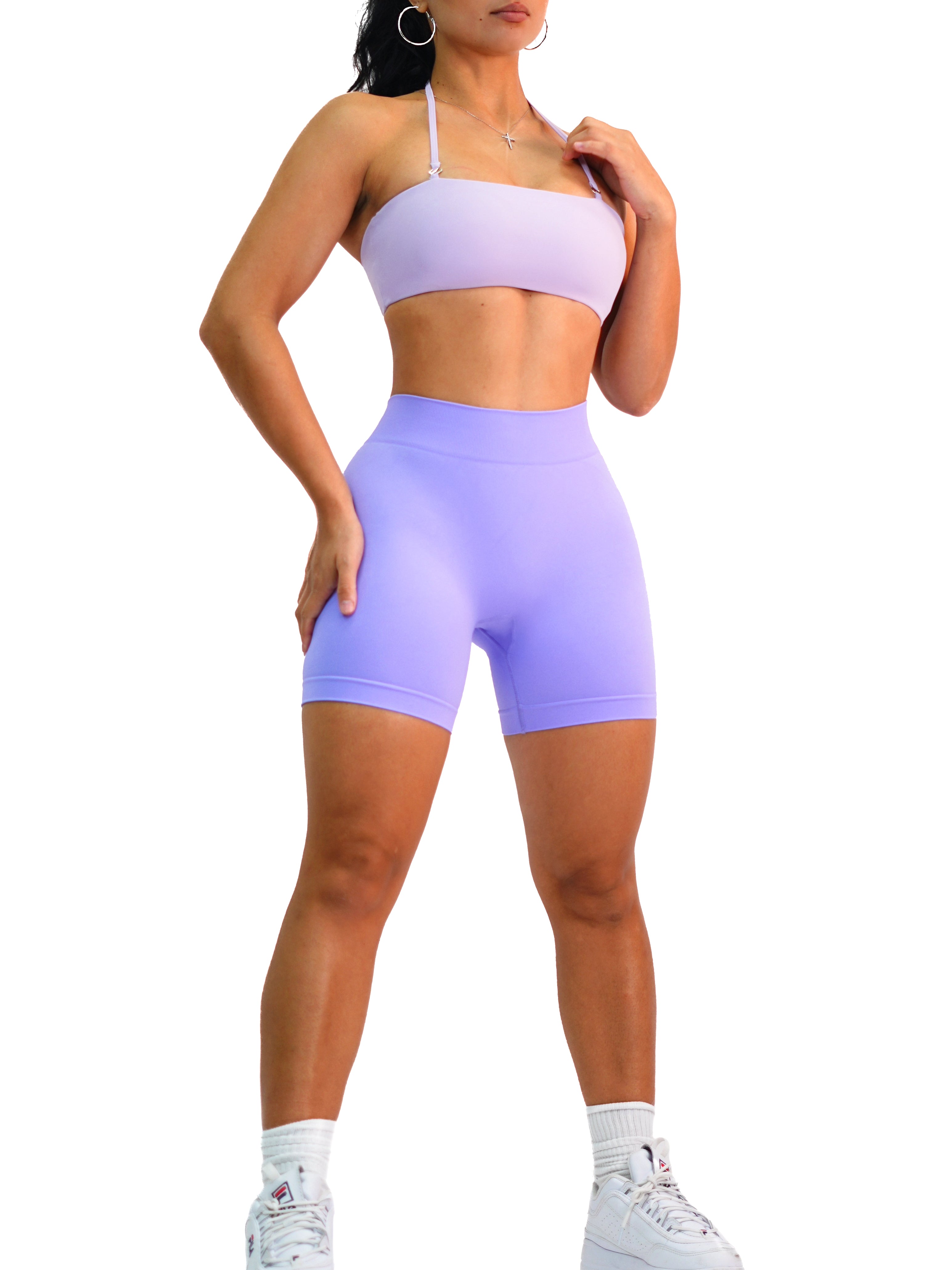 Seamless Low Back Shorts (Lilac)