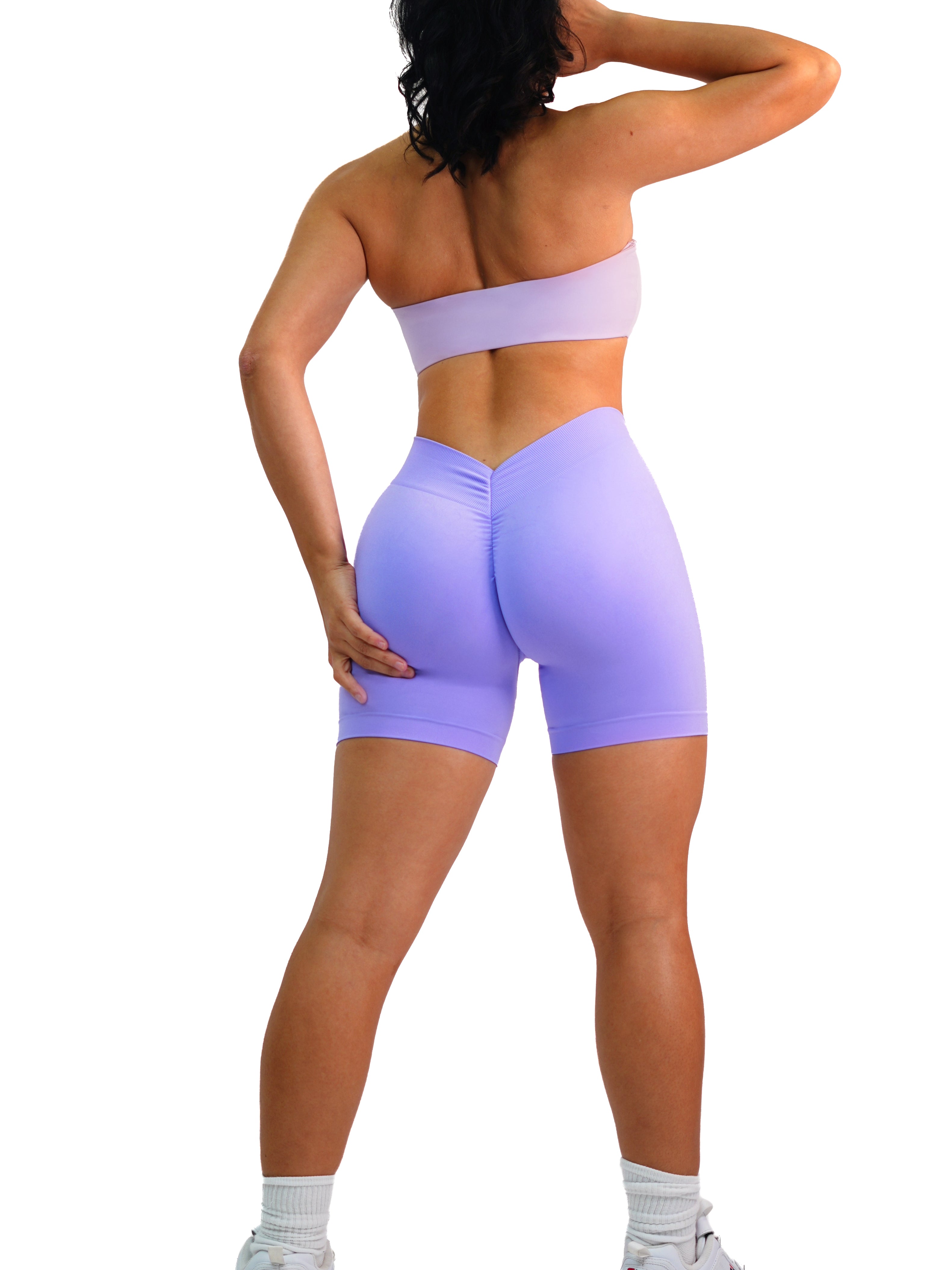 Seamless Low Back Shorts (Lilac)