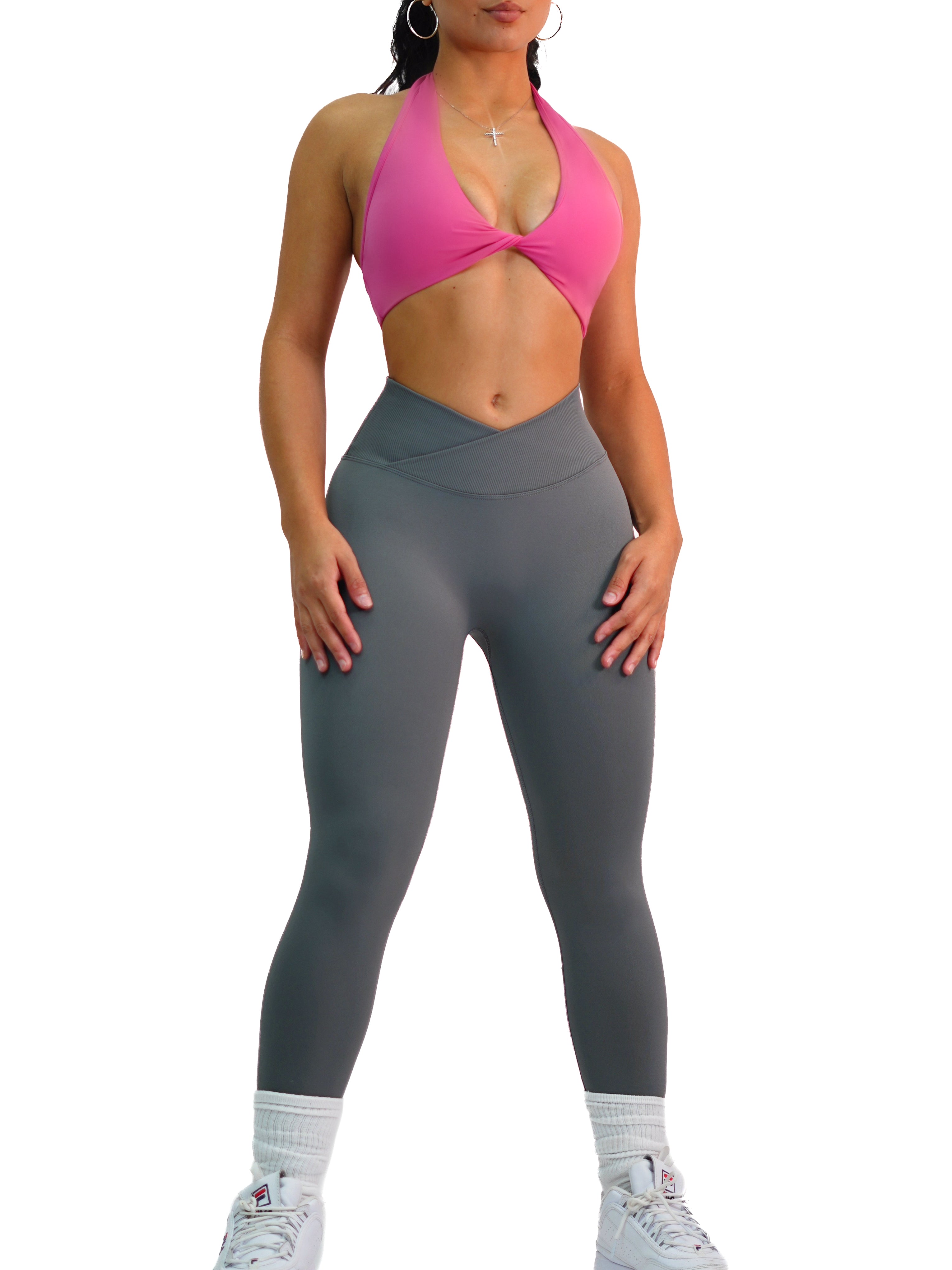 Seamless V Leggings (Gray)