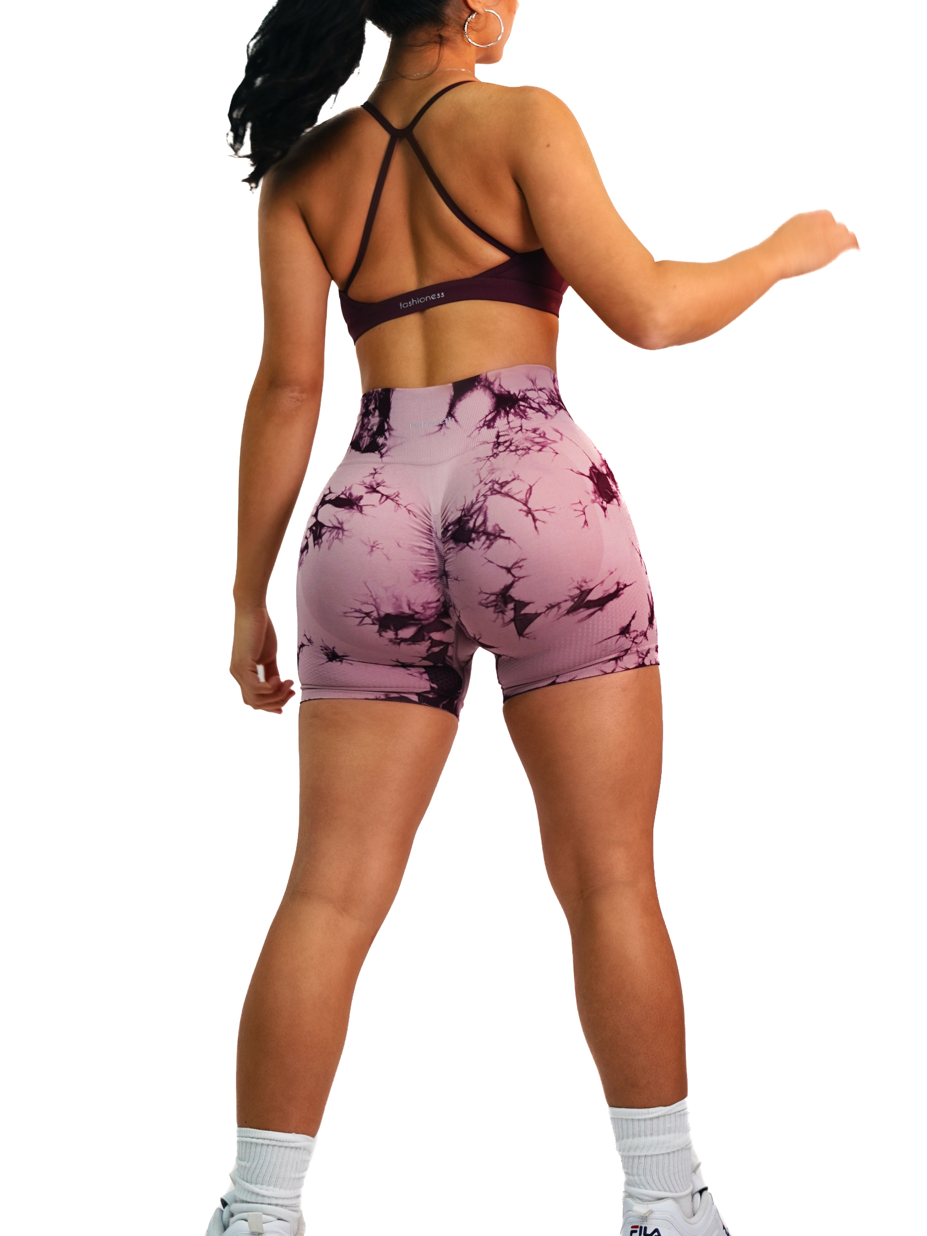 Spark Booty Shorts (Burgundy)