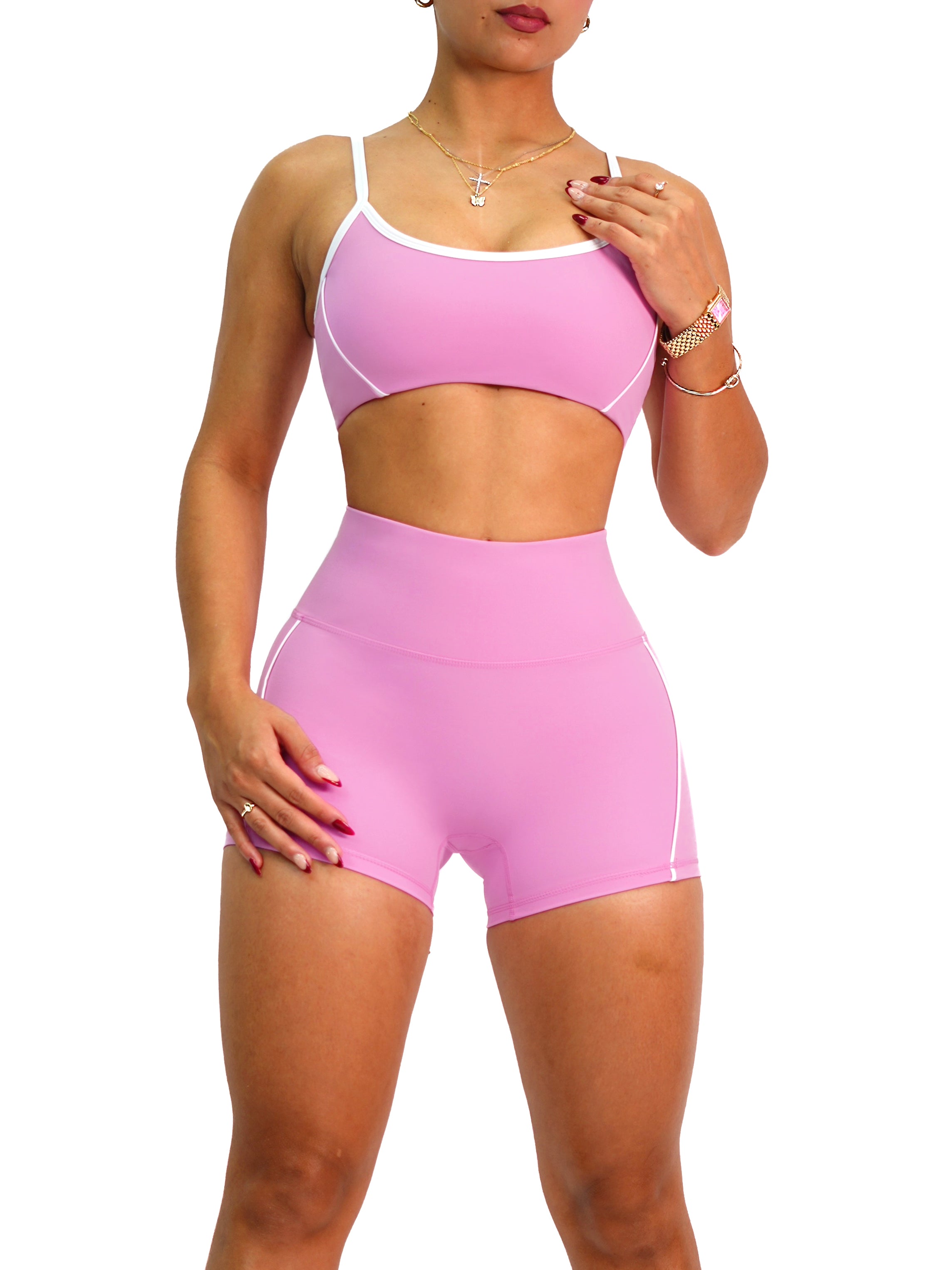 Iconic Sports Bra (Flirty Pink)