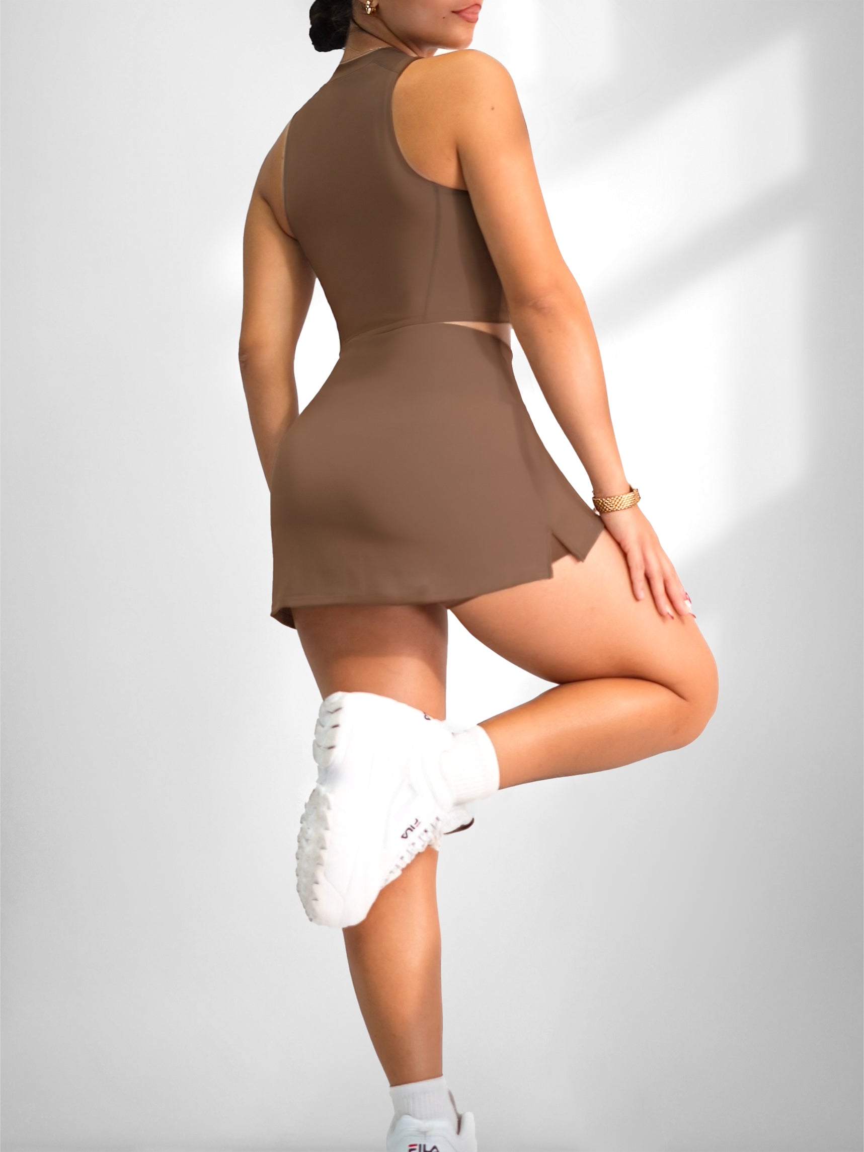 Athletic Doll Tennis Skirt (Espresso)