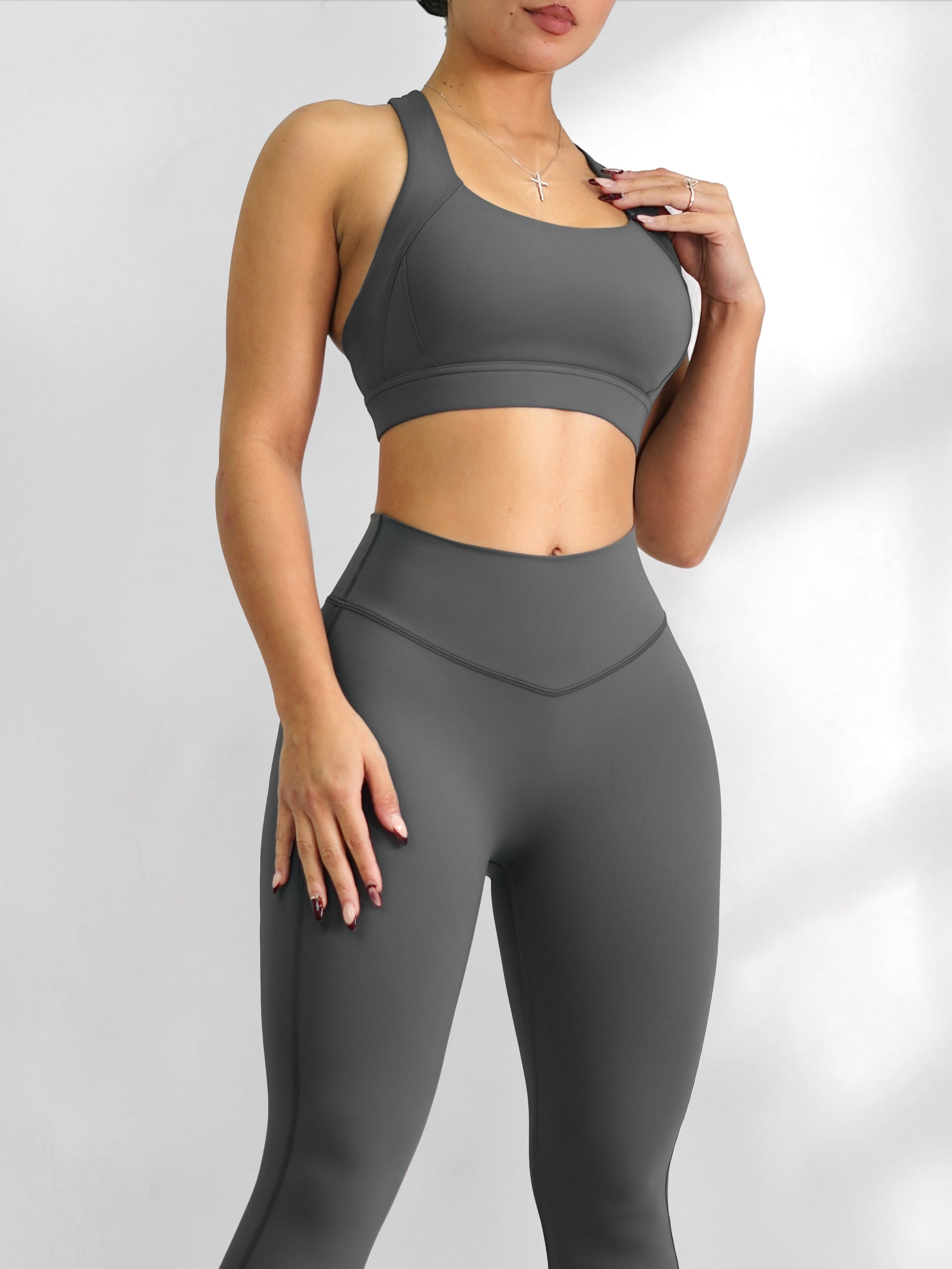 HIIT Sports Bra (Charcoal)