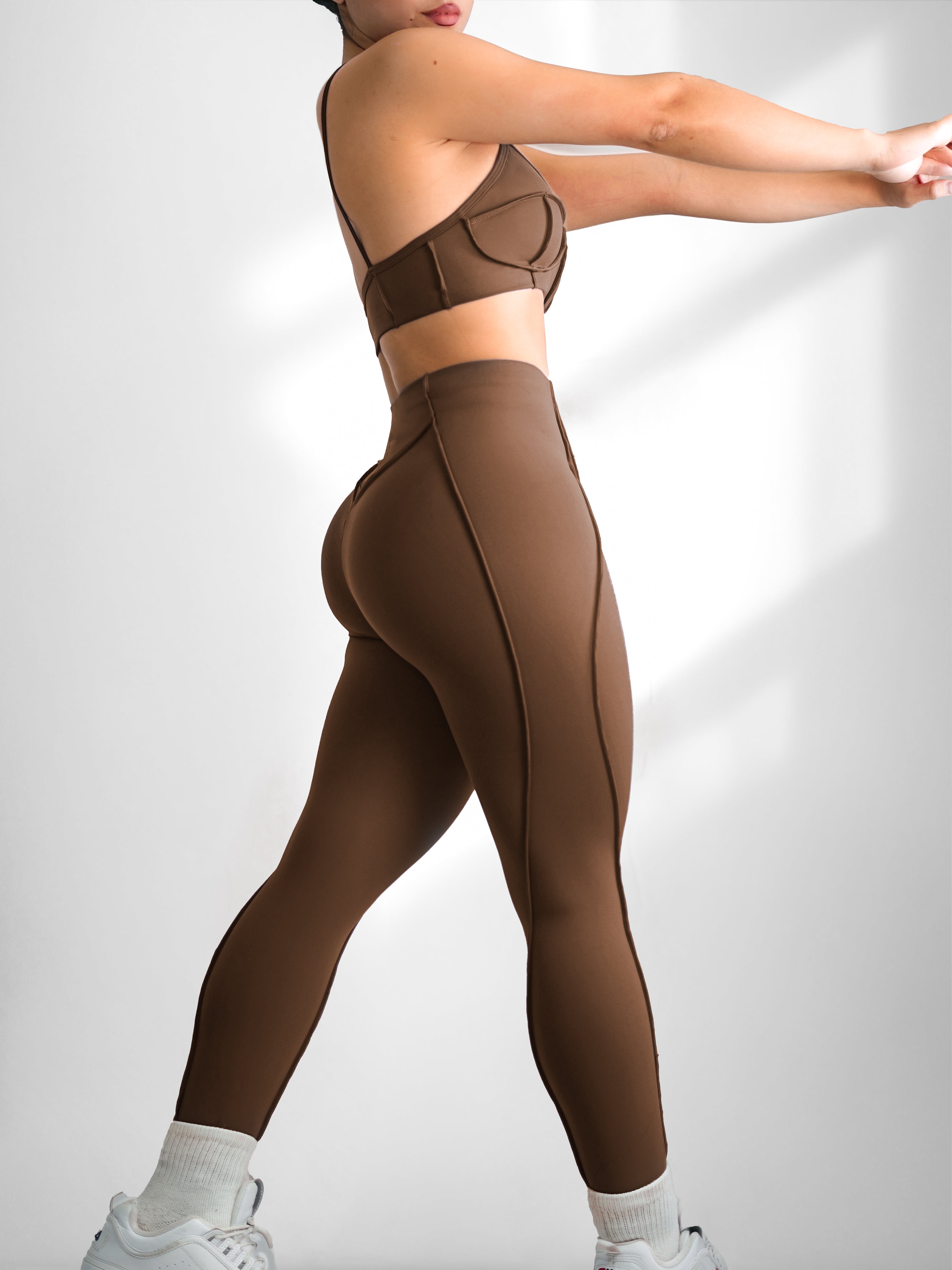 Seam Sculpt Leggings (Gingerbread)