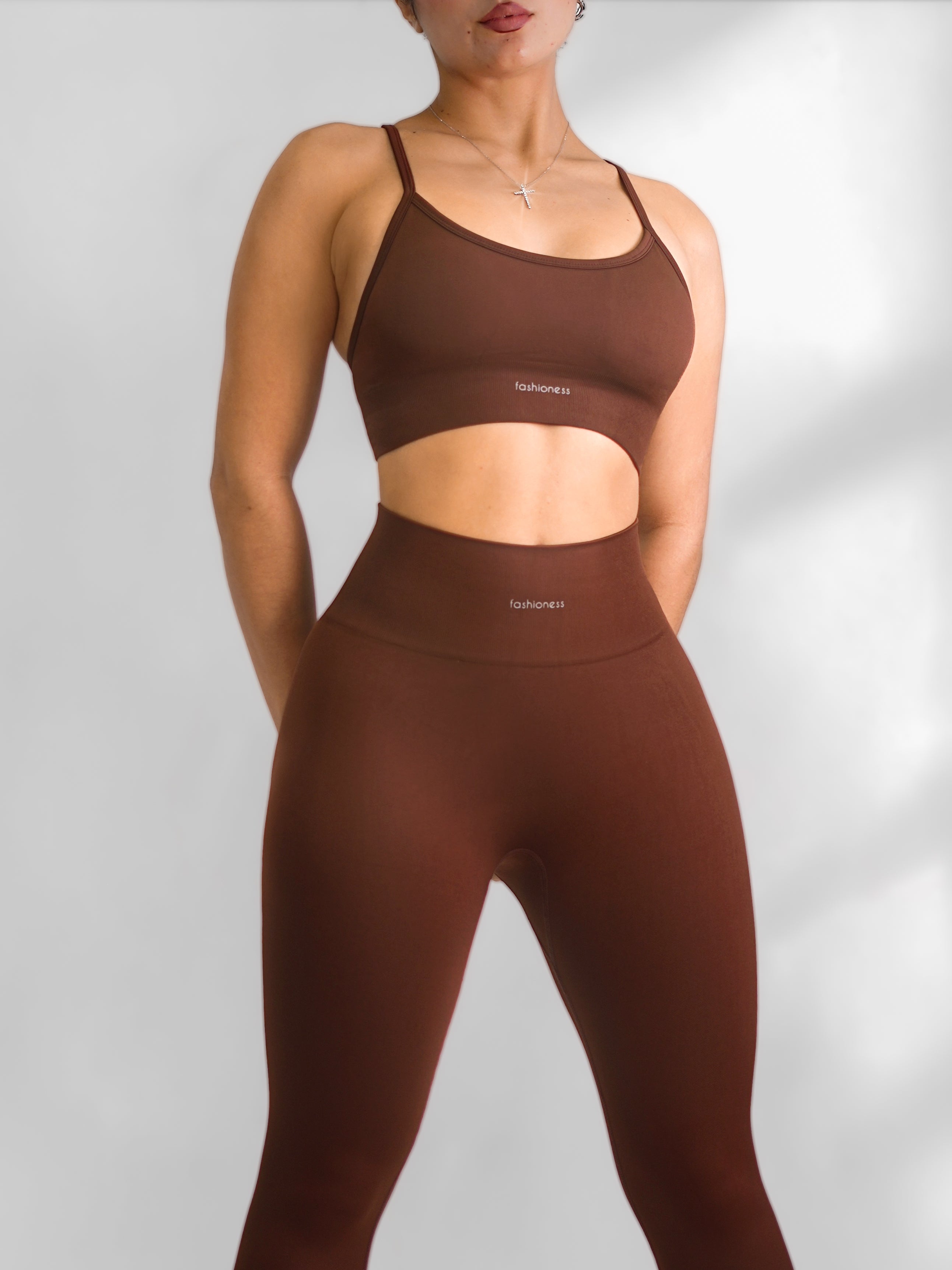 Sculpt Sports Bra (Cherry Brown)