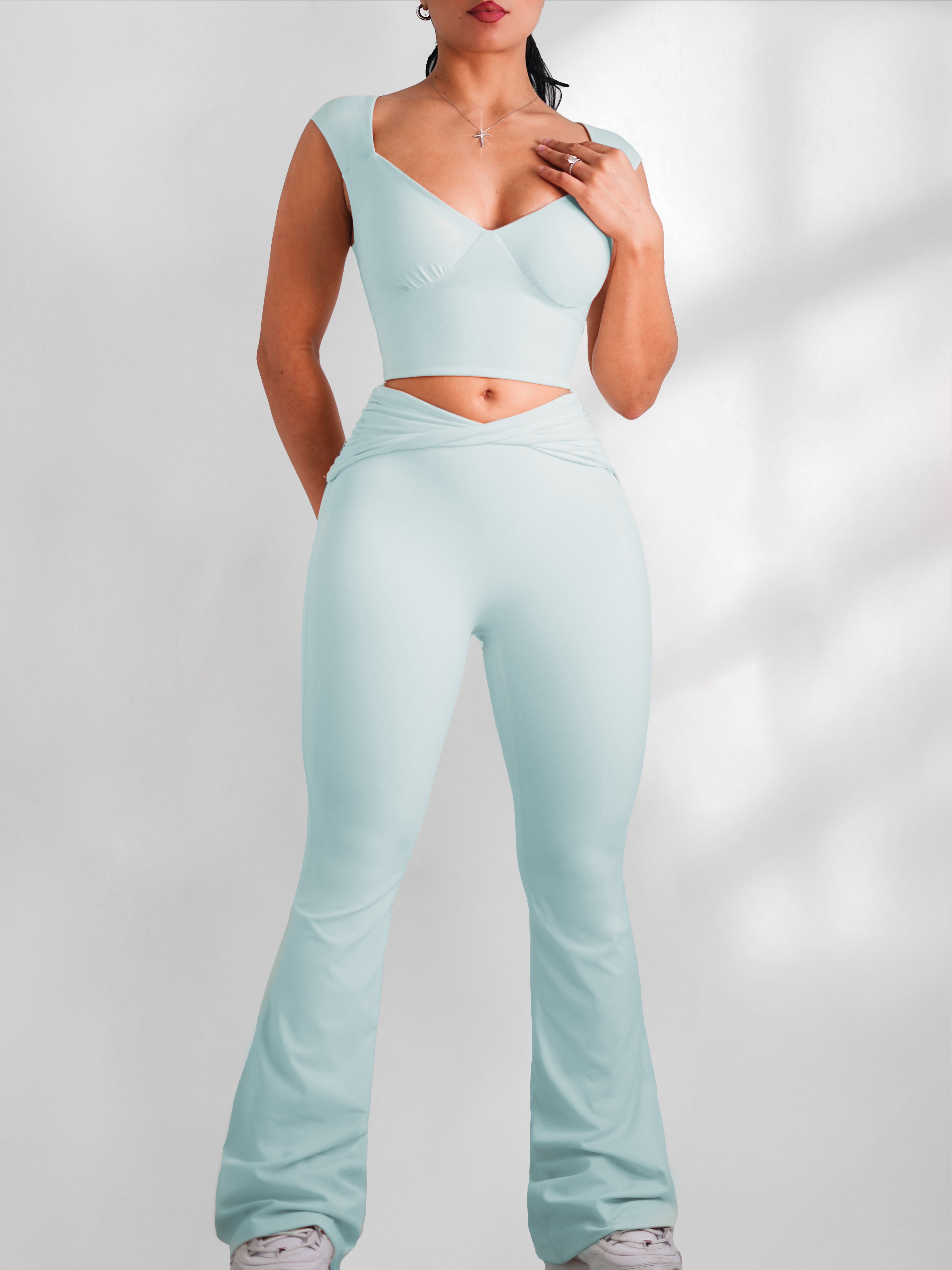 Studio Flex Flare Leggings (Pixie Blue)