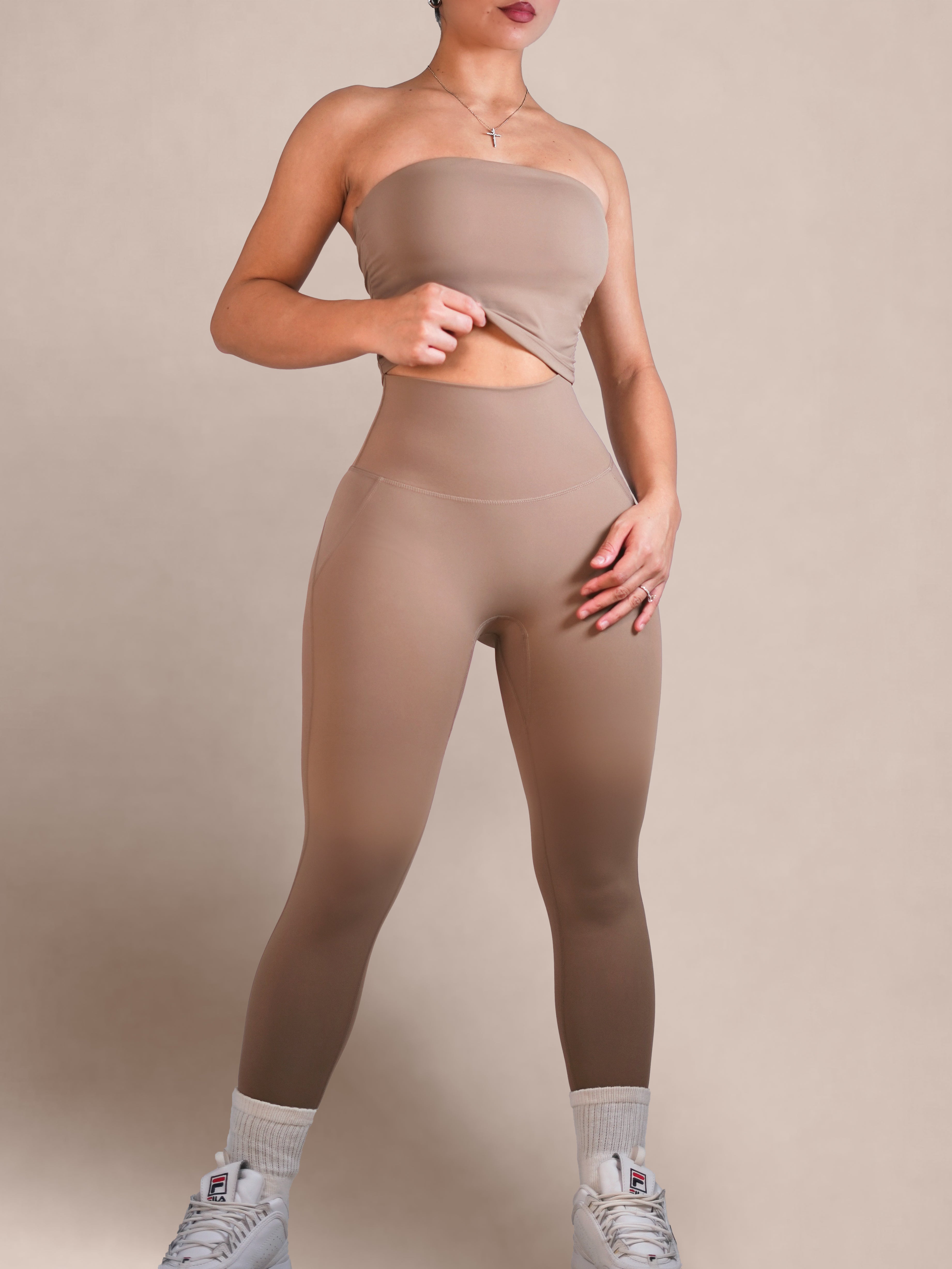 Milestone High Waisted Leggings (Birch)