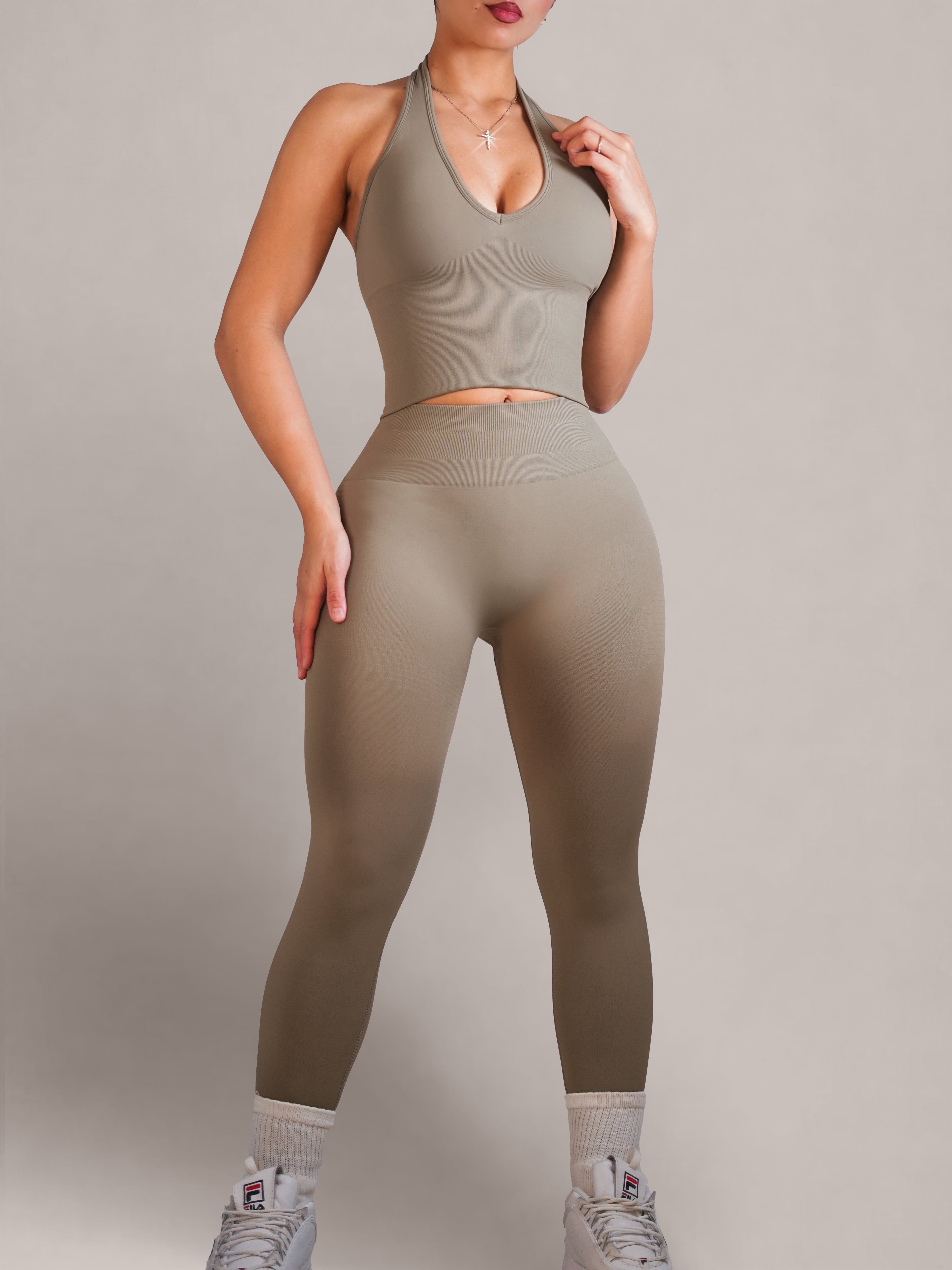 Refine Seamless Leggings (Sepia)