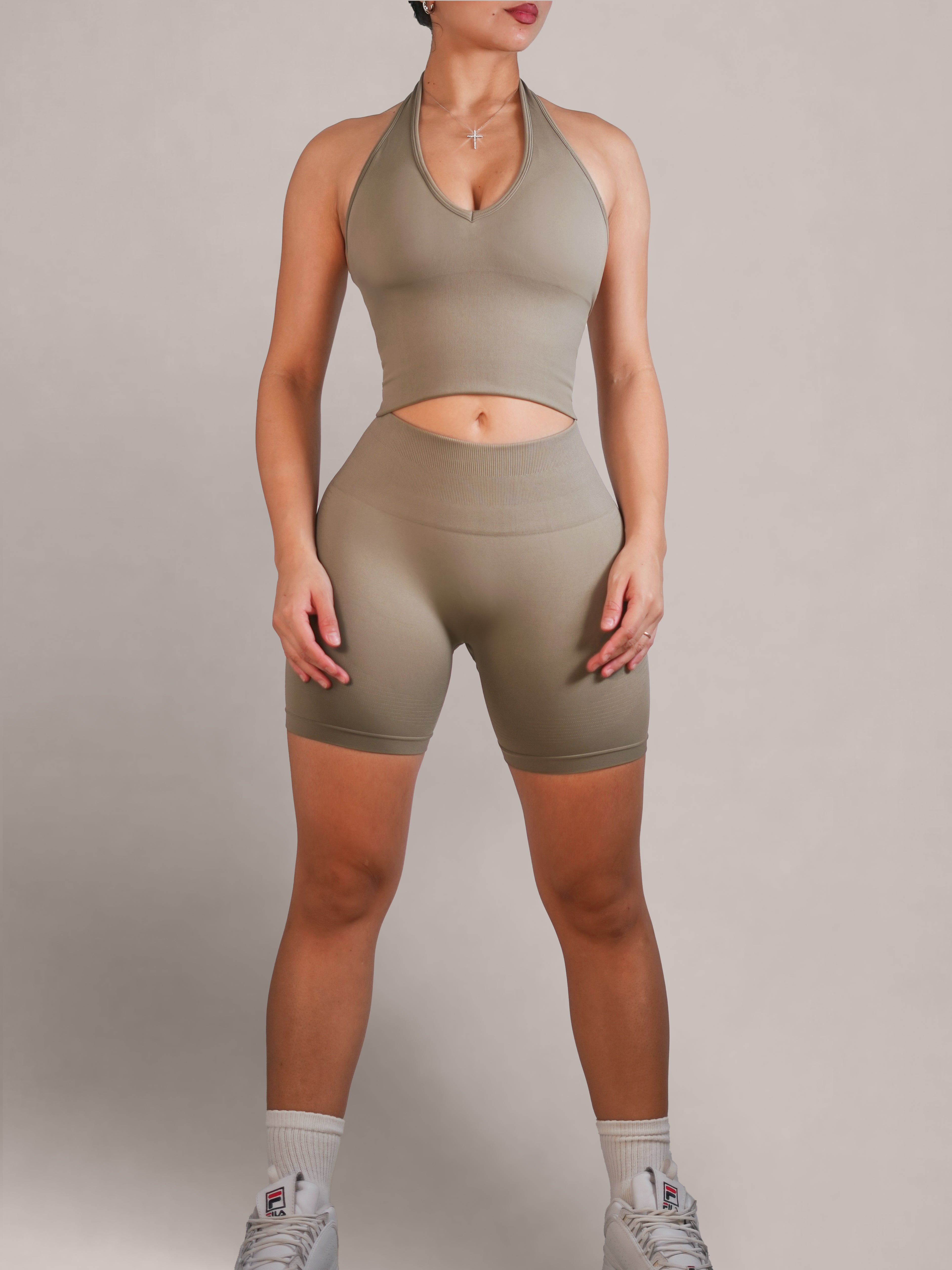 Refine Seamless Booty Shorts (Sepia)