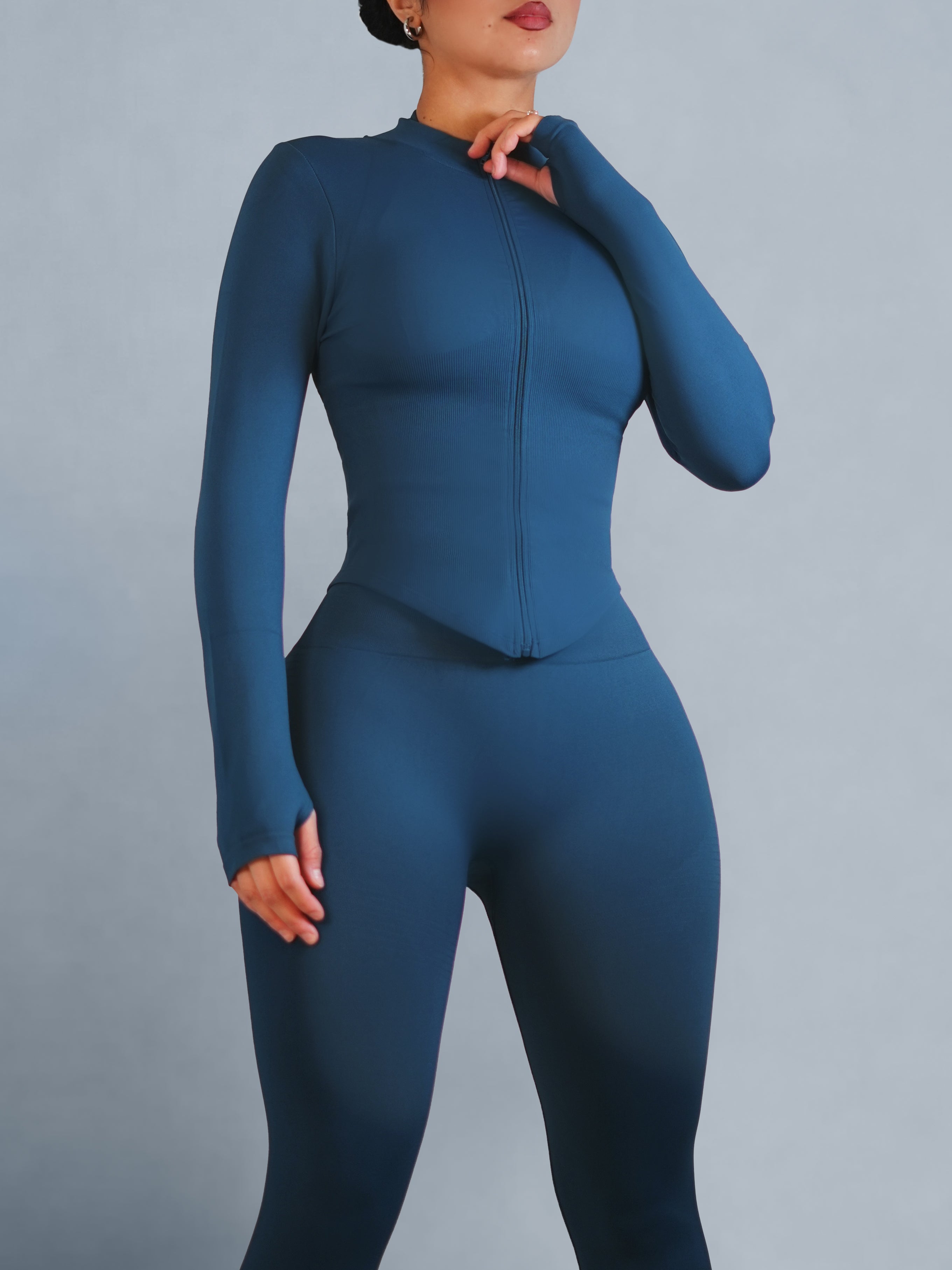 Refine Compression Jacket (Deep Azure)