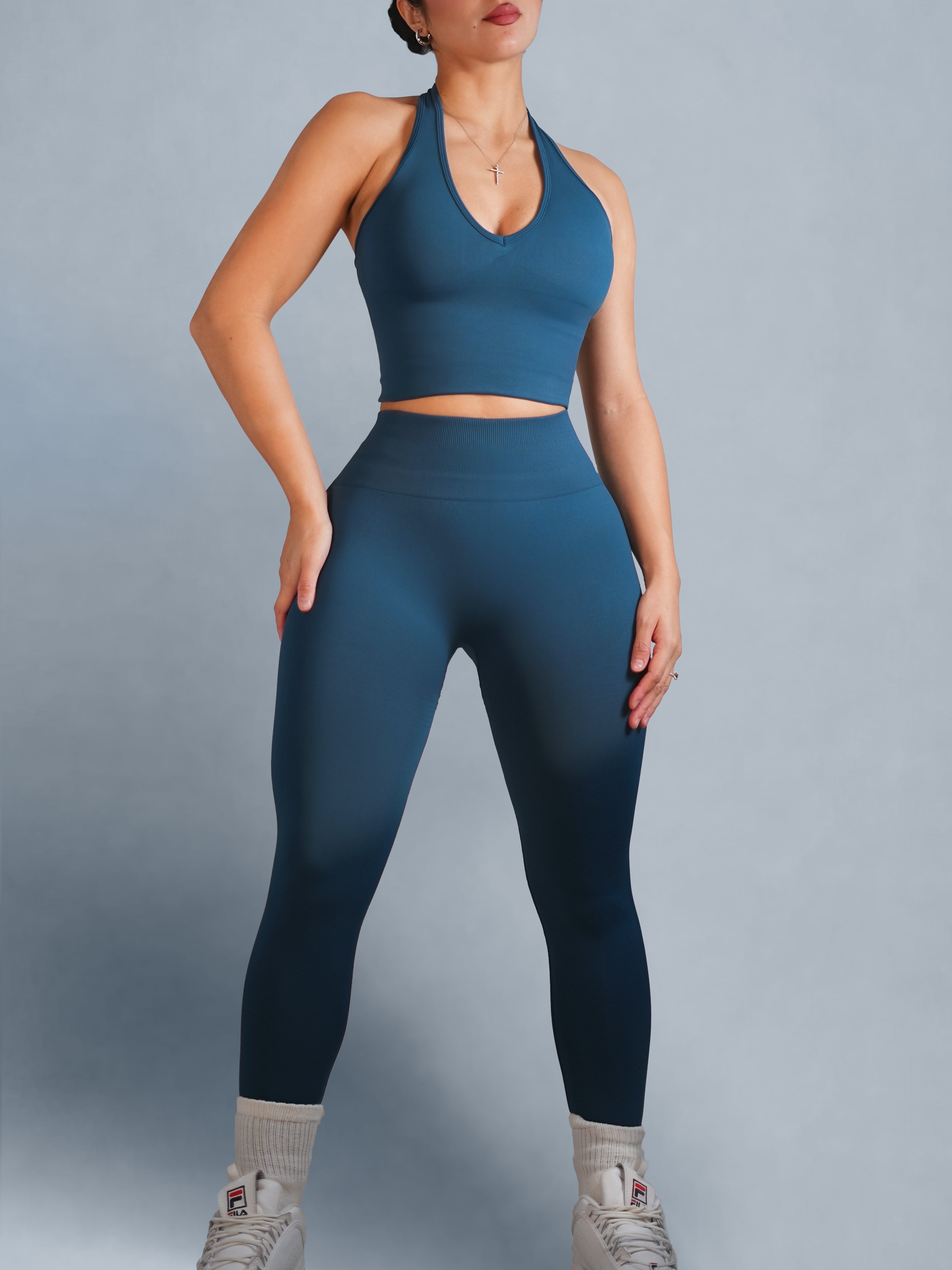 Refine Seamless Leggings (Deep Azure)