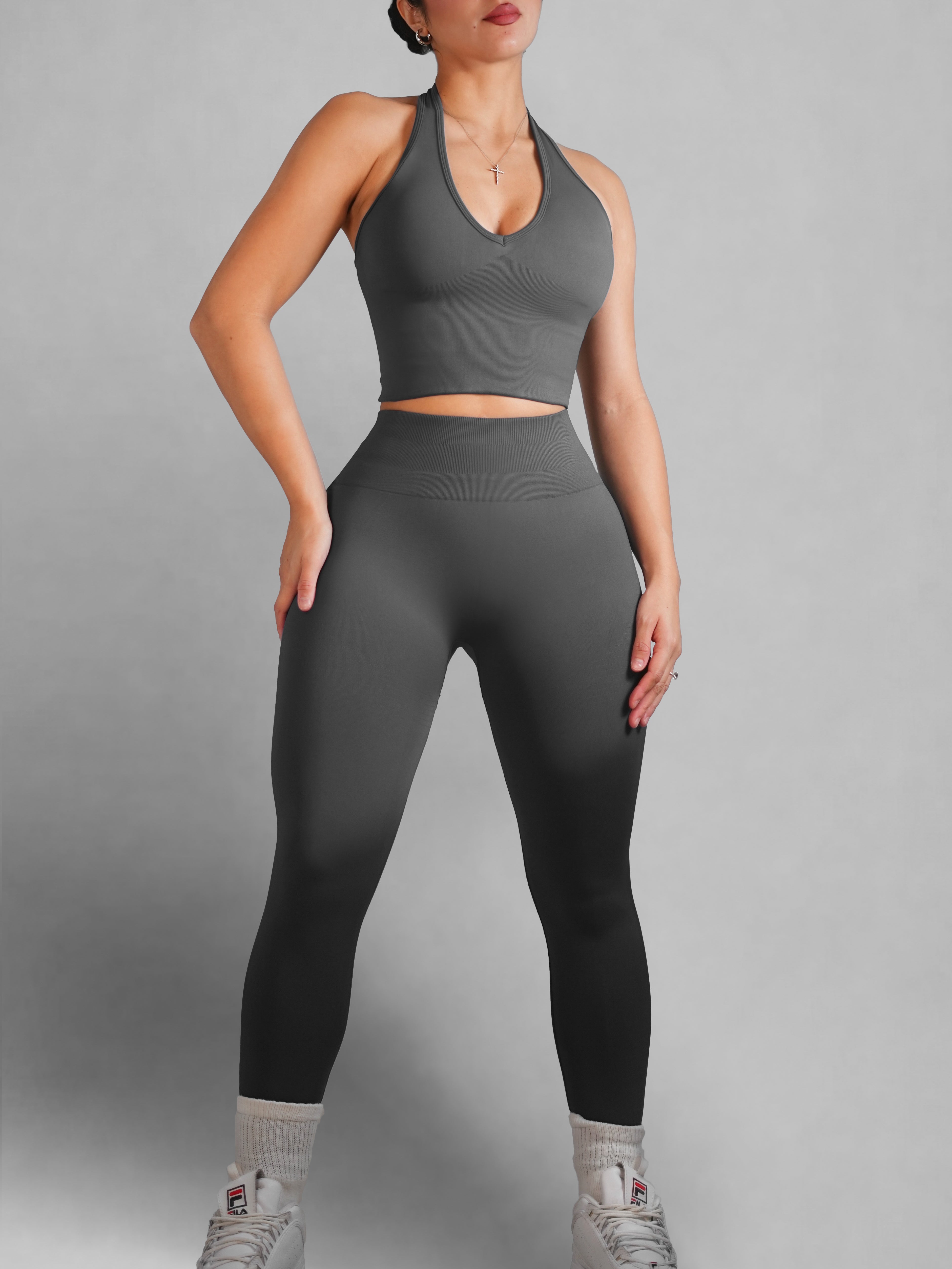 Refine Seamless Leggings (Onyx Gray)