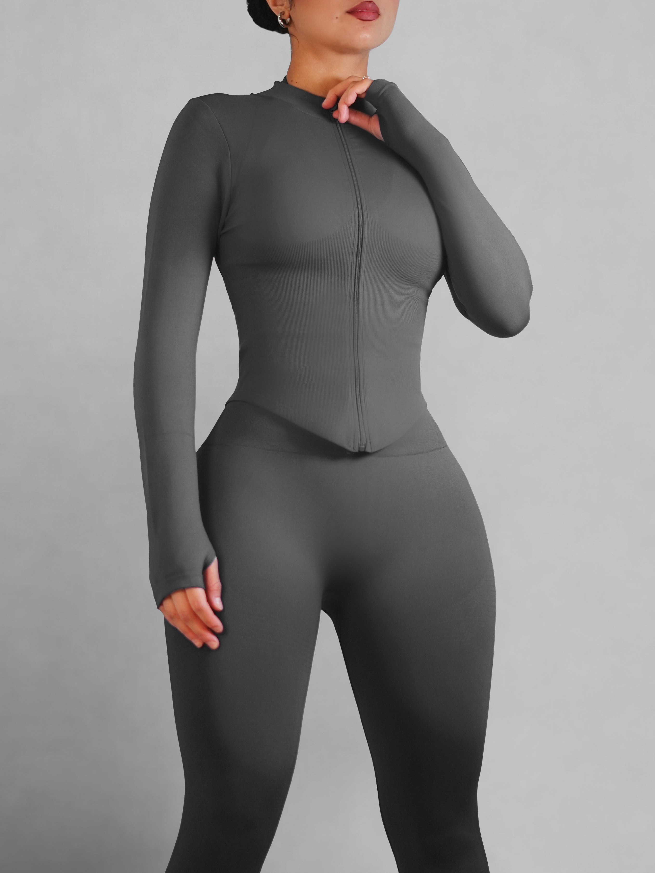 Refine Compression Jacket (Onyx Gray)