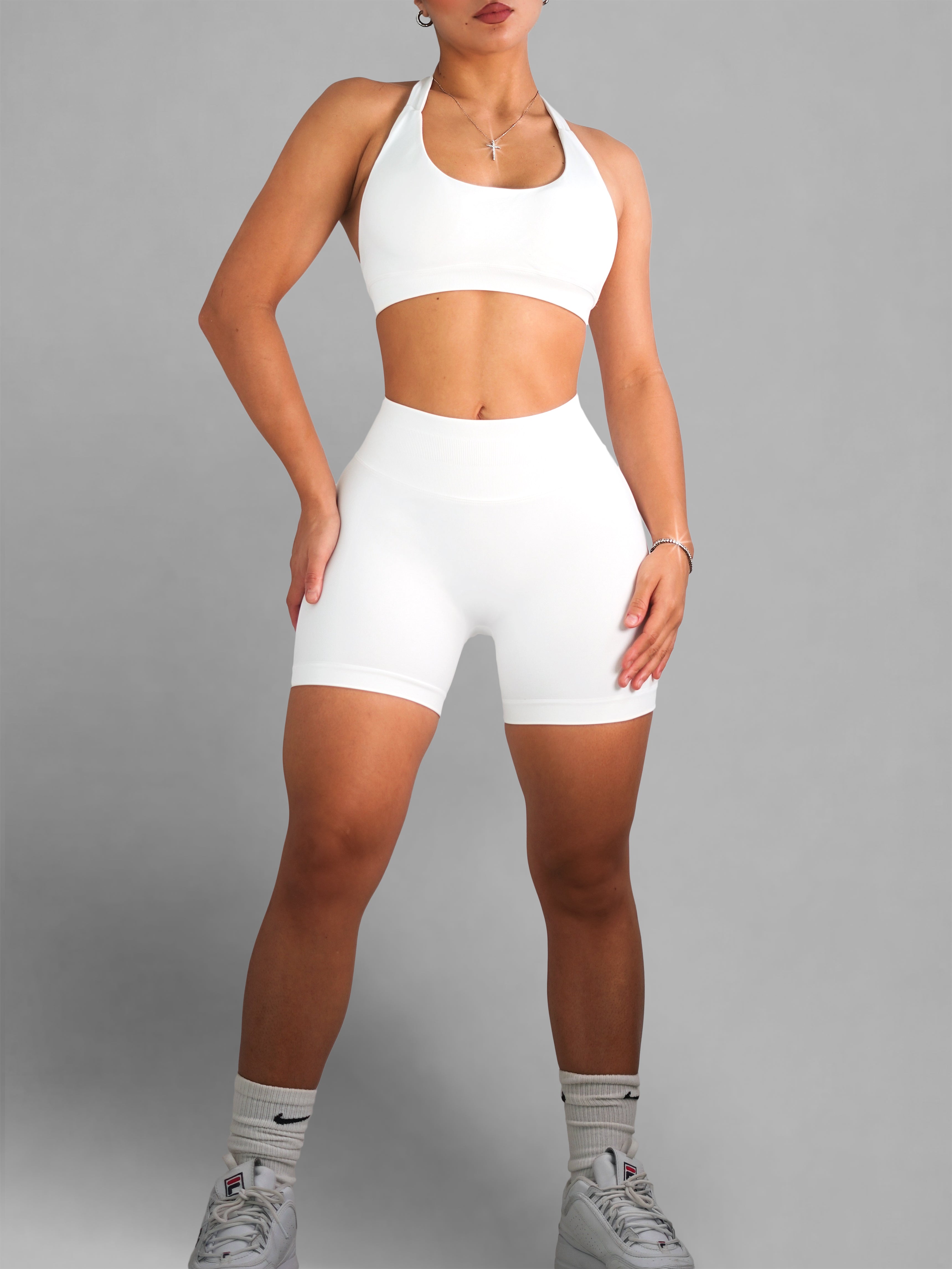 Seamless Booty Shorts 2.0 (White)