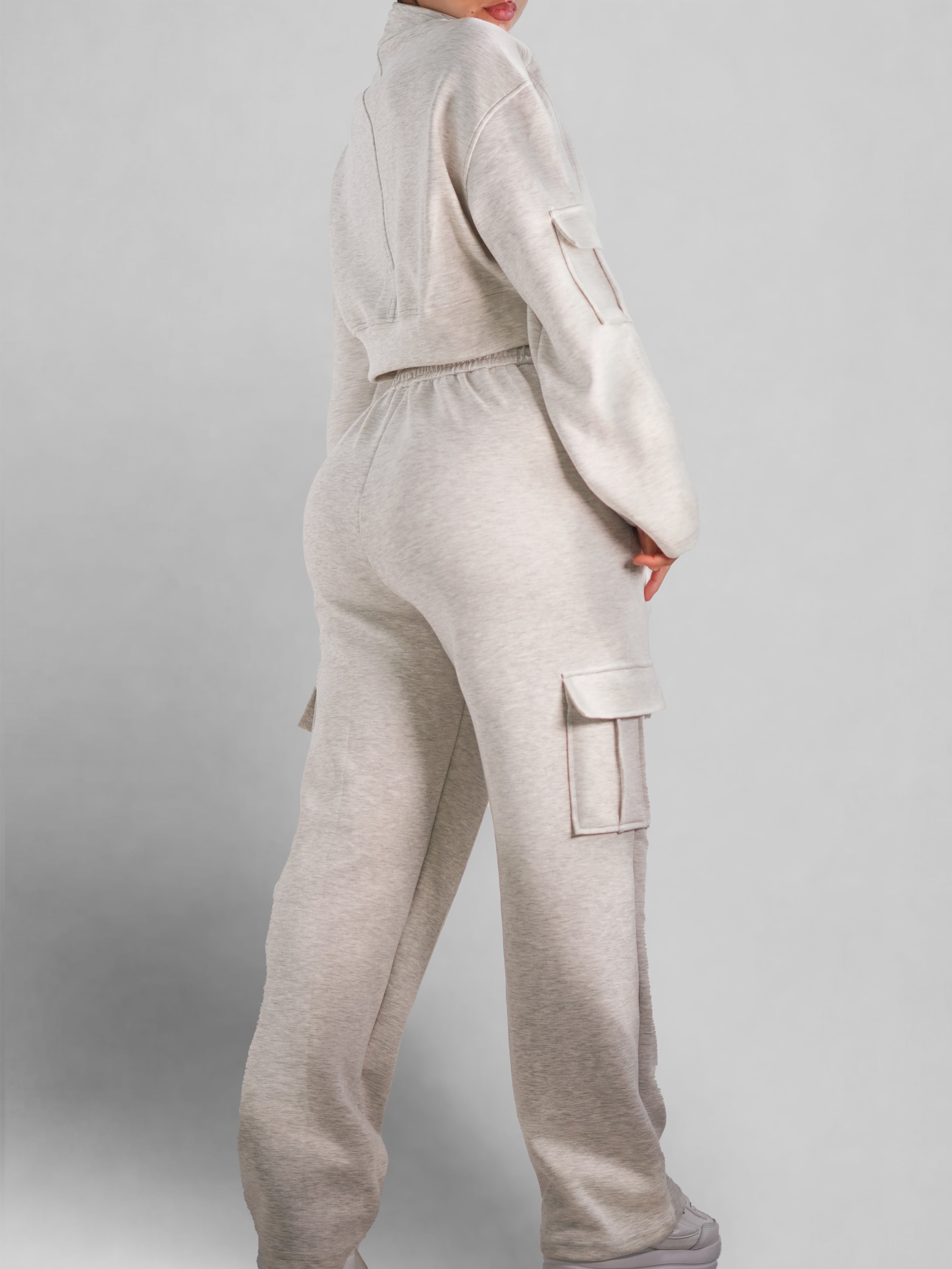 Lounge Mode Cargo Joggers (Heather Gray)