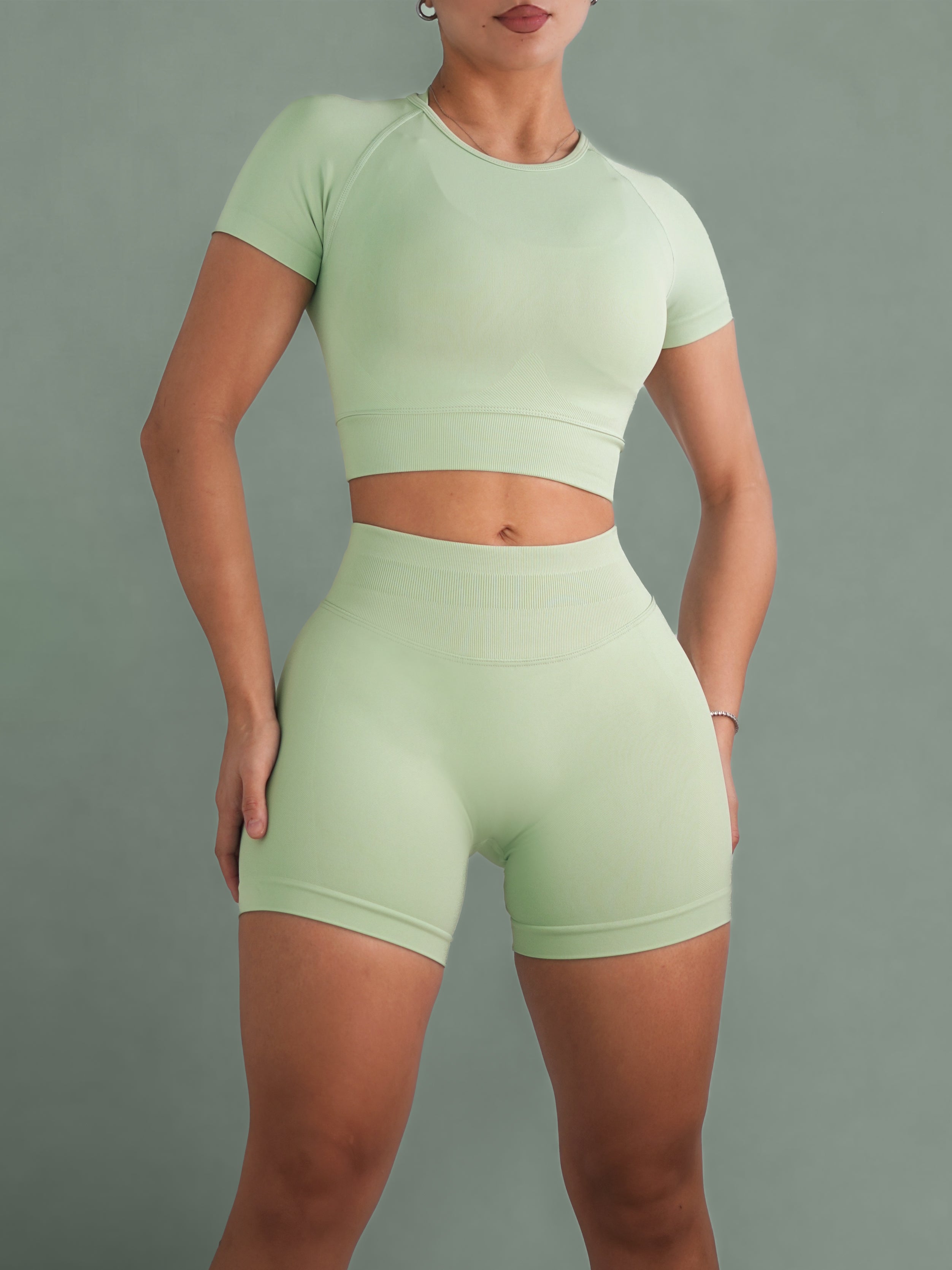 Seamless Sports Top (Mint)