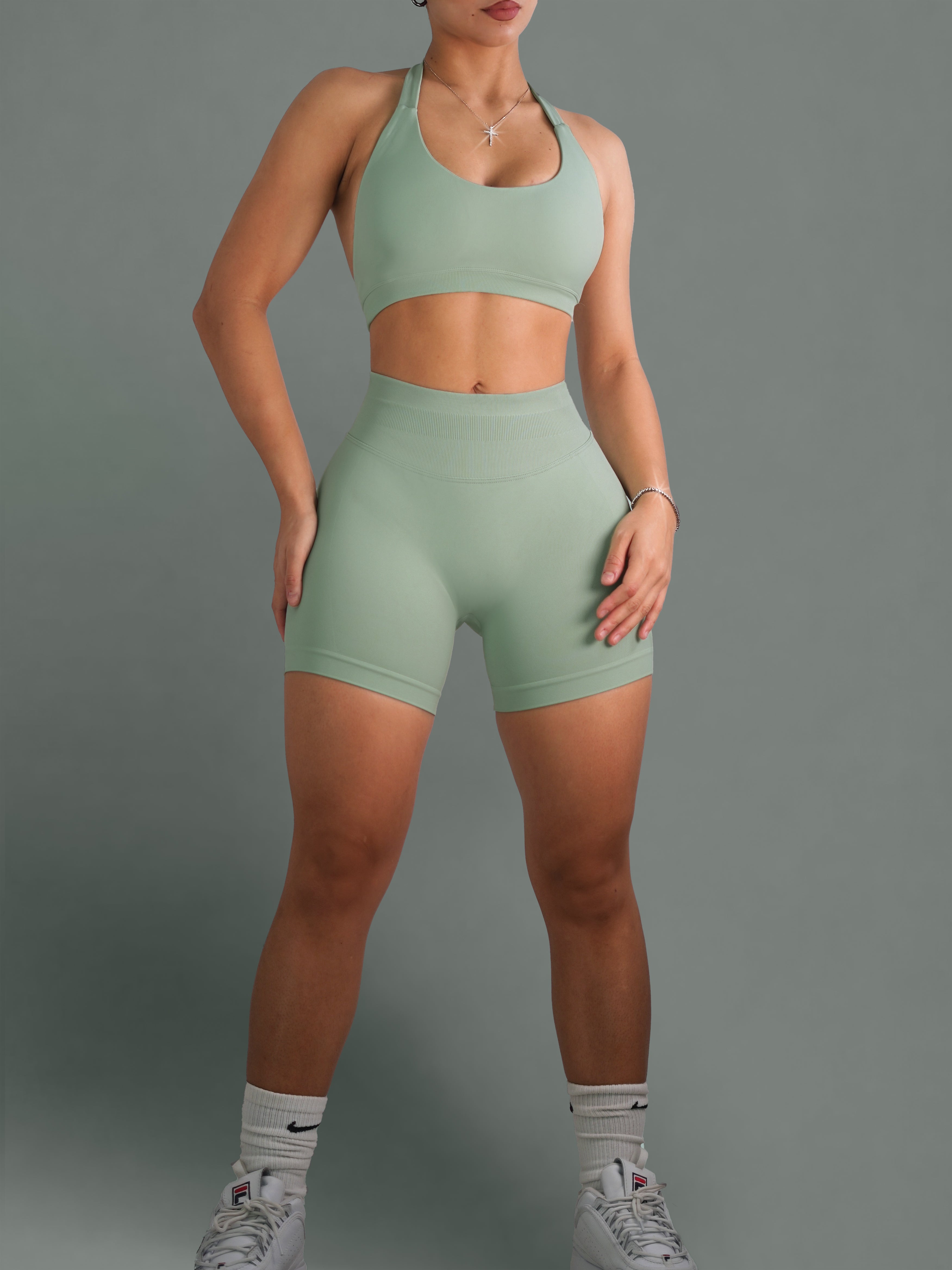 Seamless Booty Shorts 2.0 (Vintage Mint)