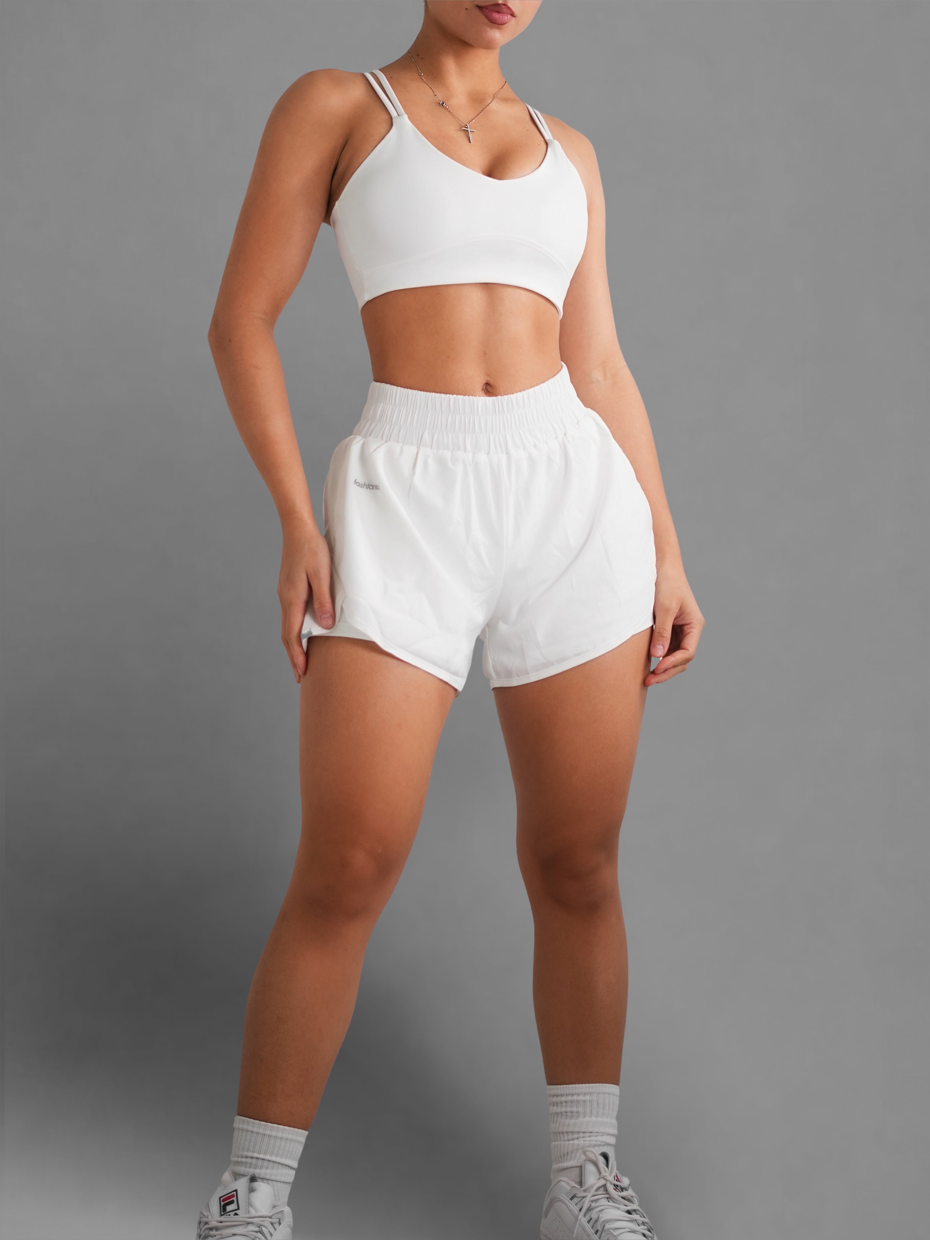 Ballerina Running Shorts (White)