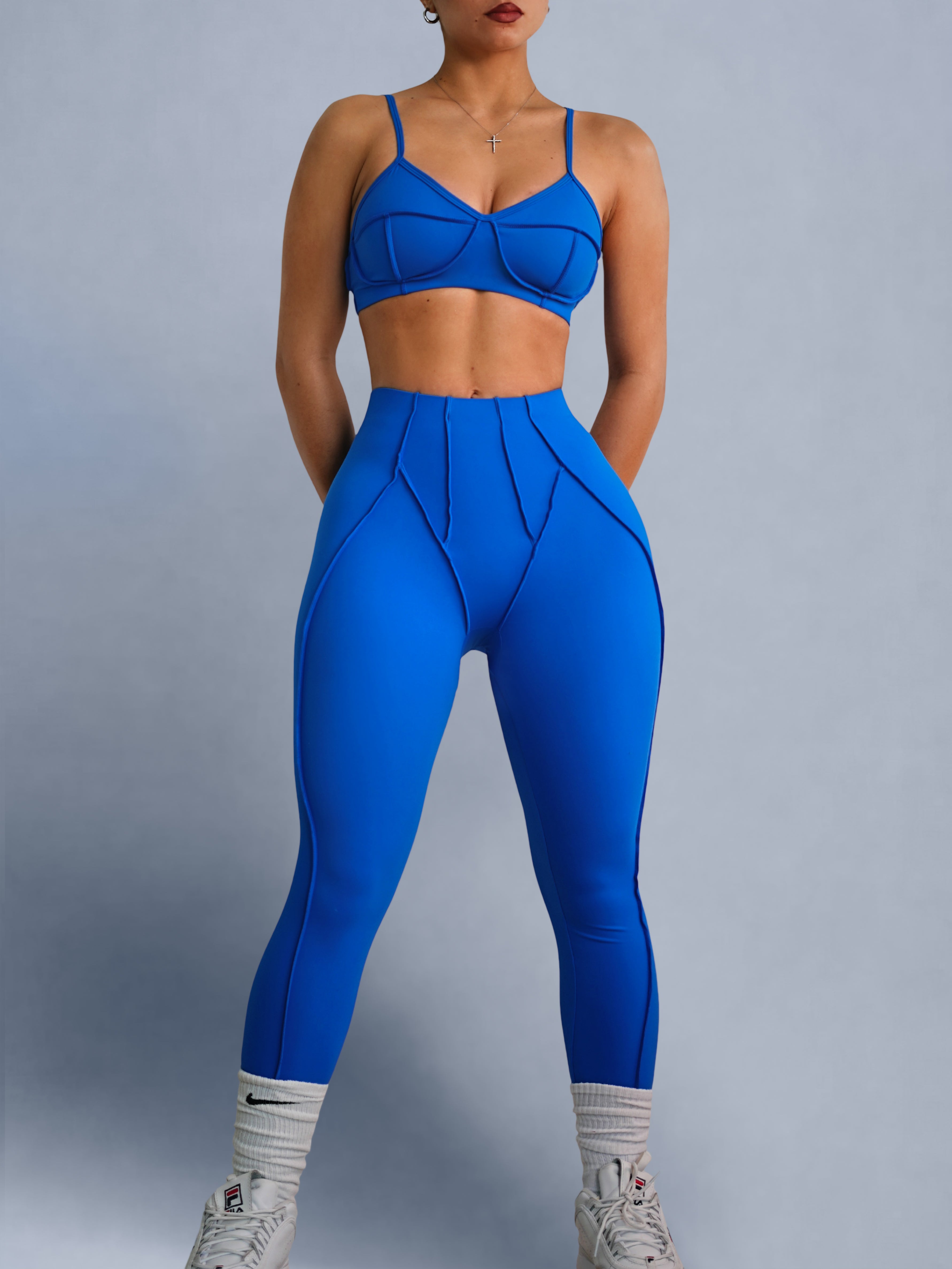 Seam Sculpt Leggings (Lush Blue)