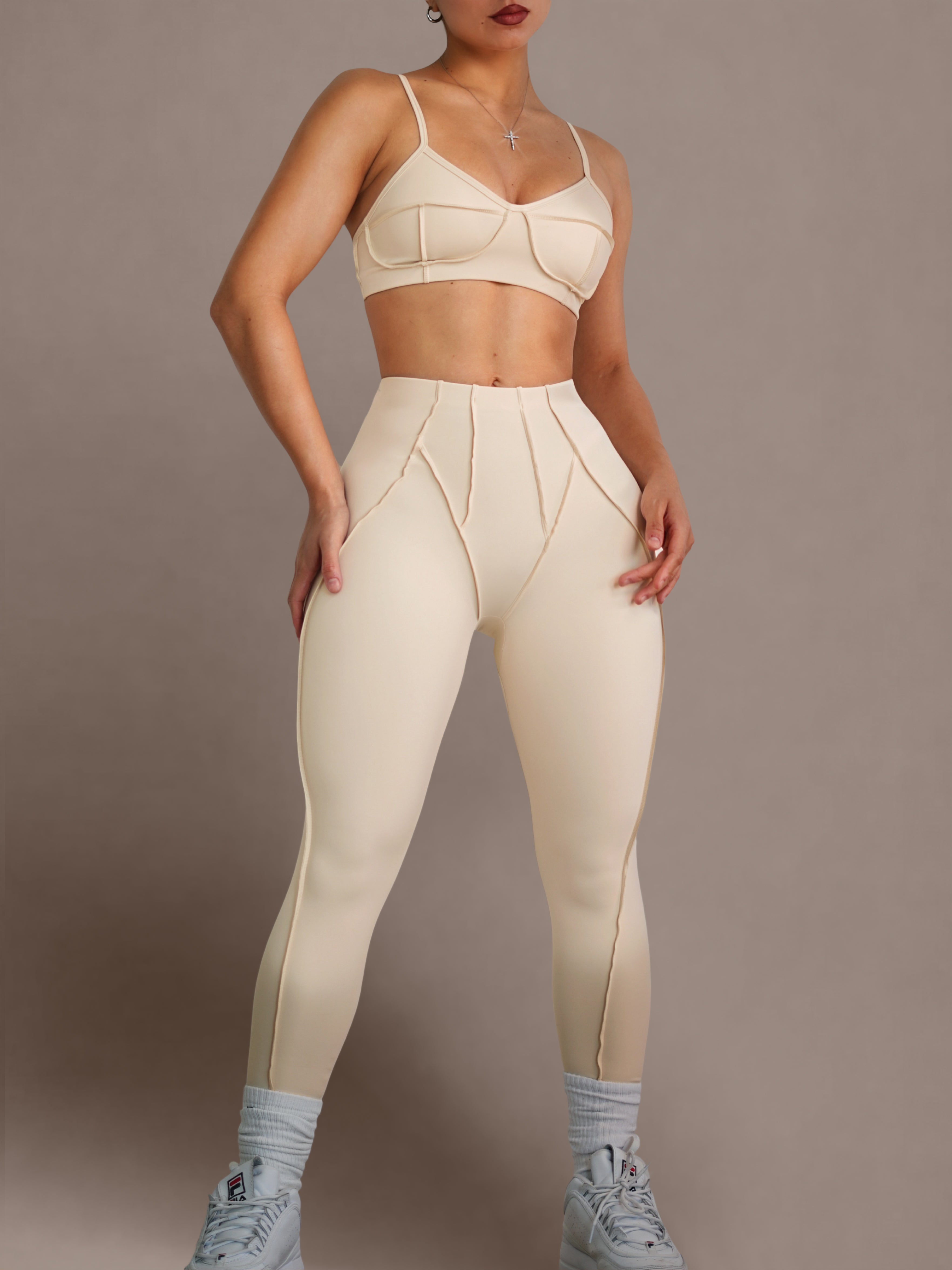 Seam Sculpt Leggings (Buttercream)