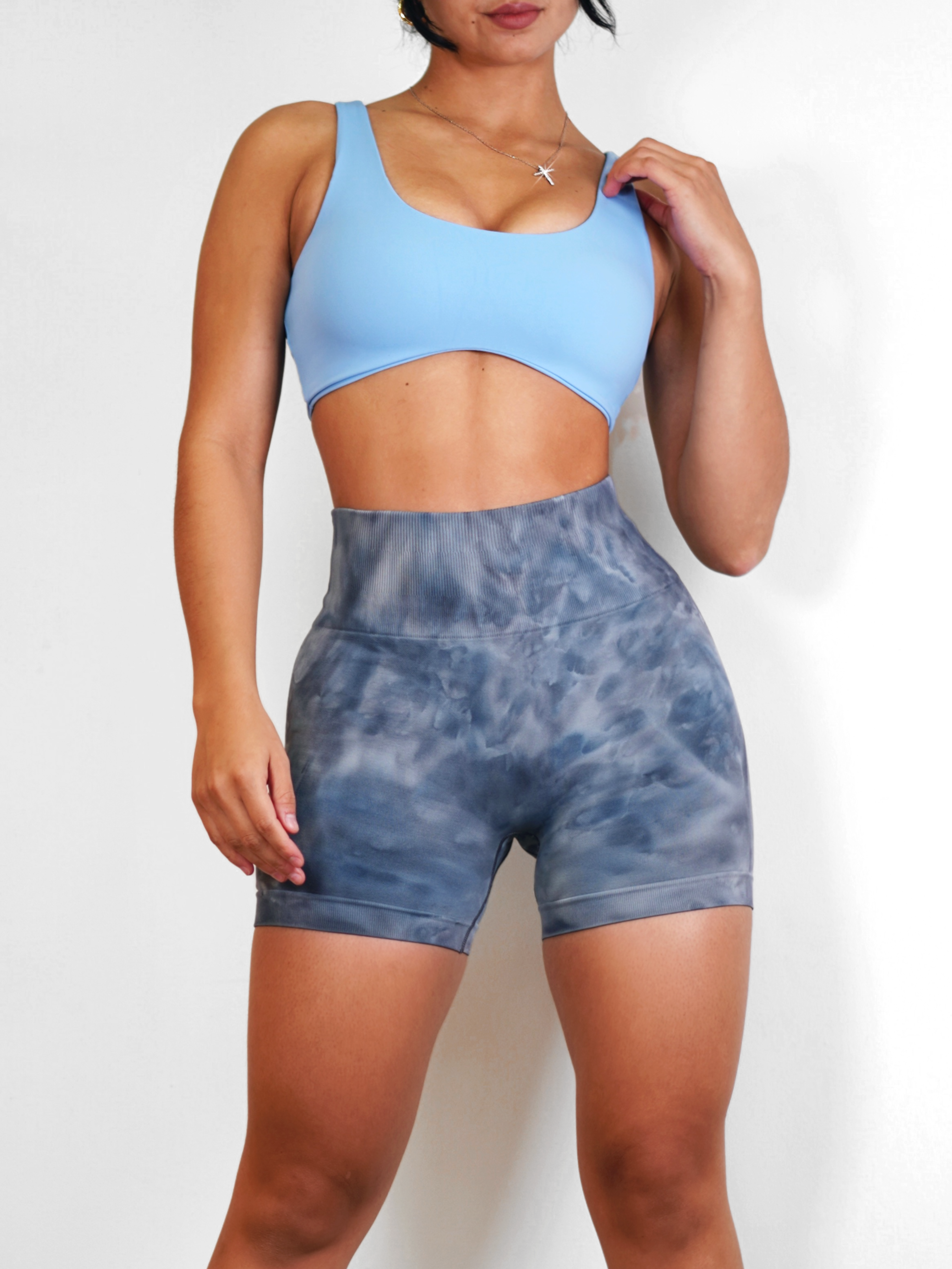 Boho Sports Bra (Sky Blue)