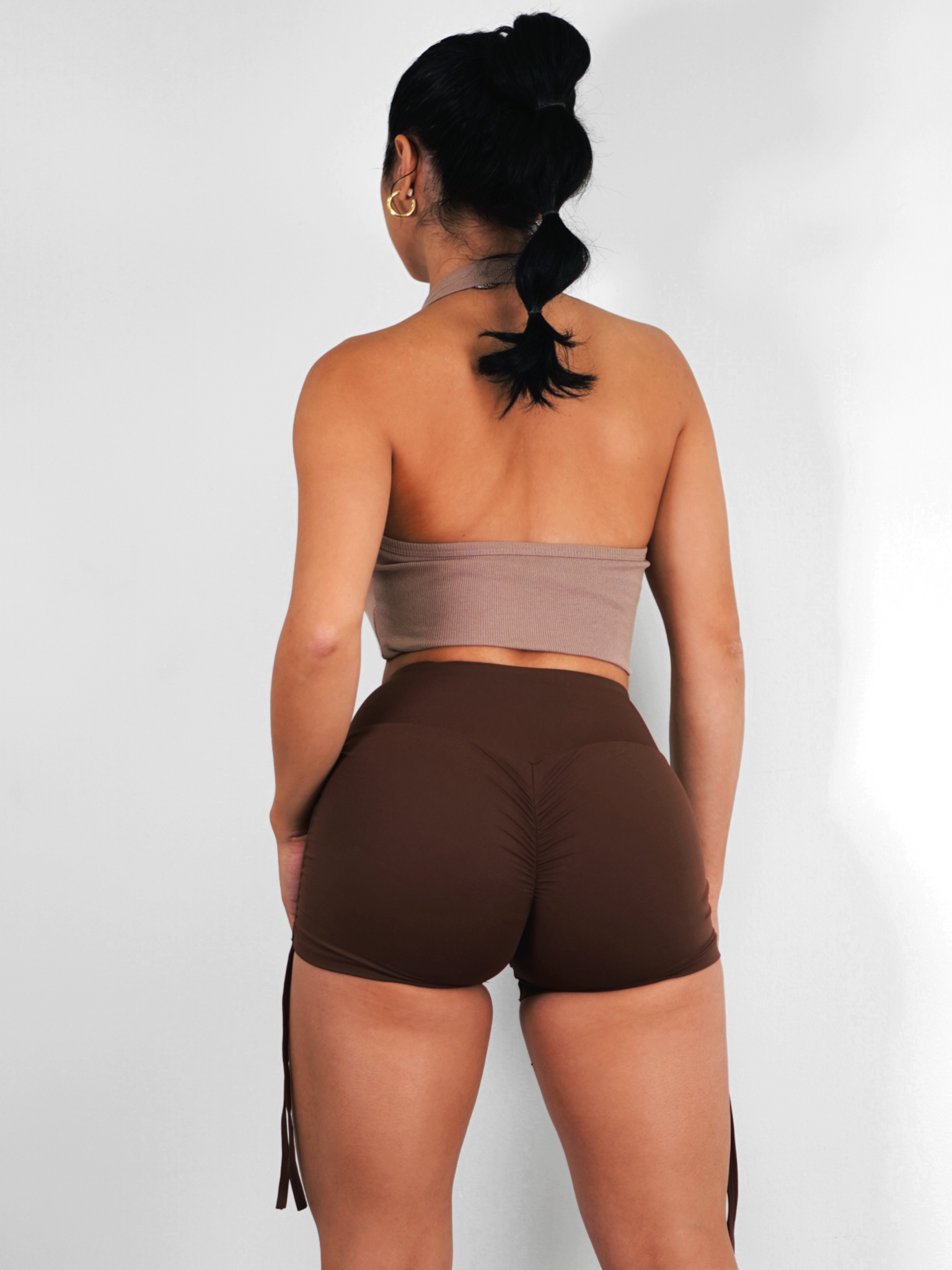 Basic Zip Top (Sugar Brown) – Fitness Fashioness