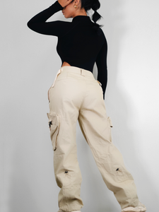 Snatched Cargo Pants (Cream)