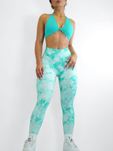 Load image into Gallery viewer, Spark Scrunch Leggings (Miami Teal)