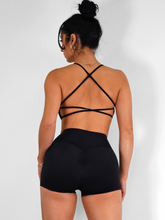Load image into Gallery viewer, Itty Bitty Sexy Back Sports Bra (Black)