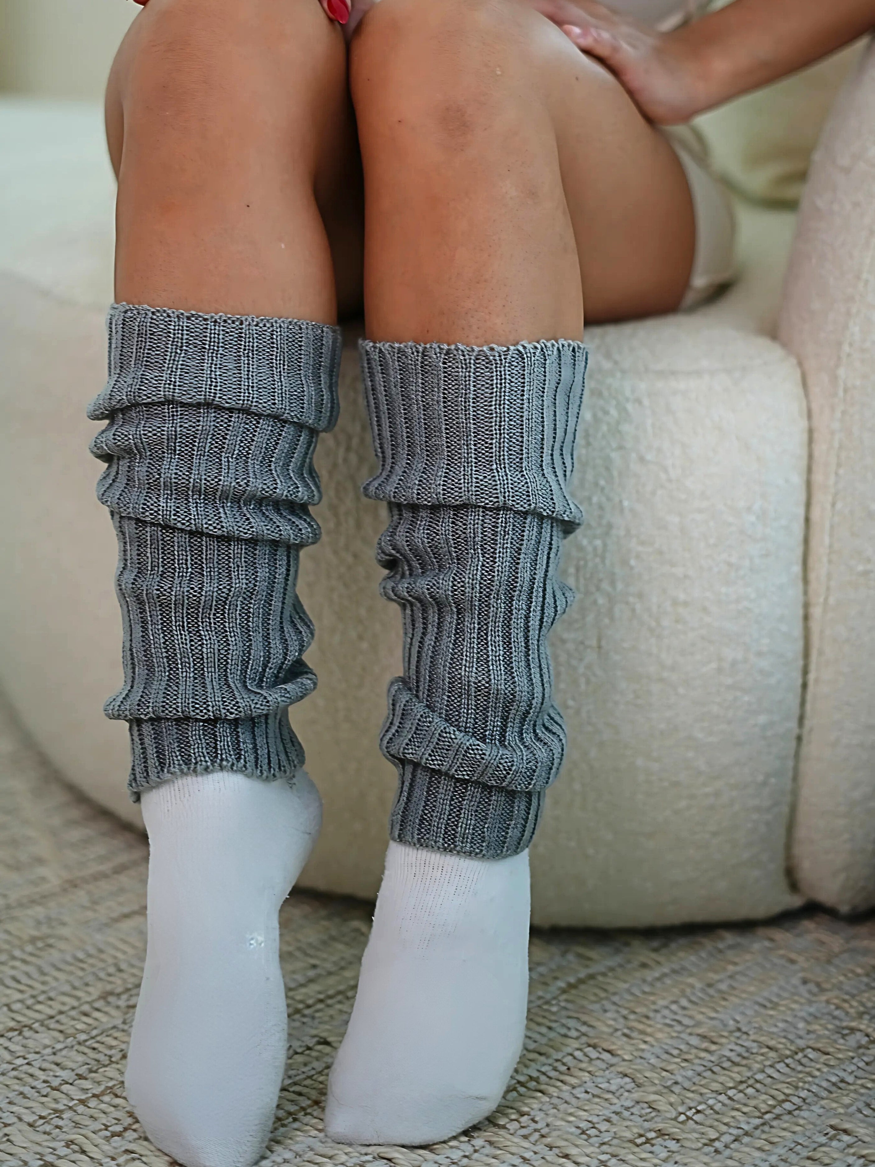 Dainty Leg Warmers (Lunar Gray)