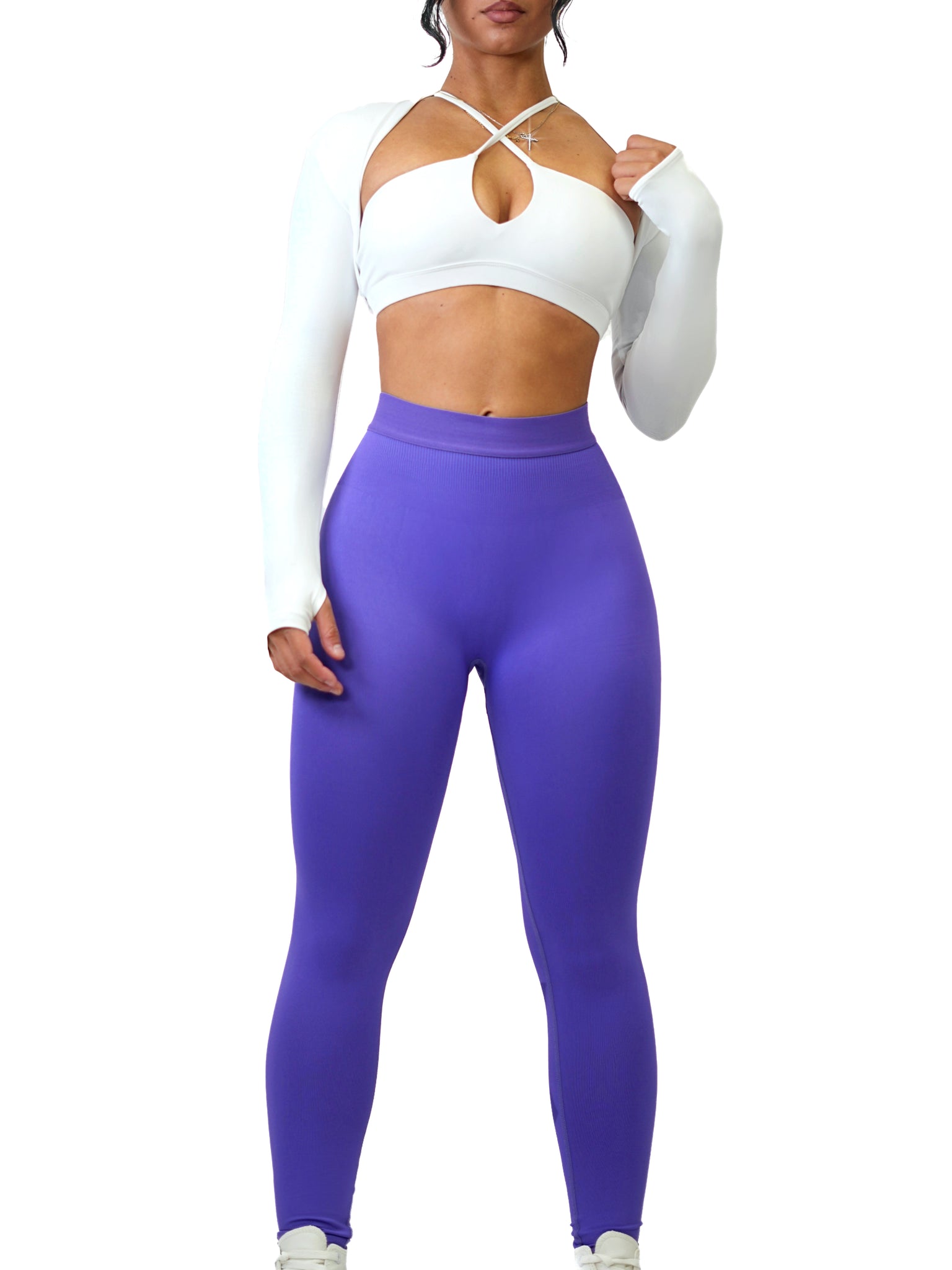 BASE SCRUNCH LEGGINGS - LILAC