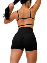 Load image into Gallery viewer, Edgy Mini Sports Bra (Black)