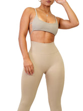 Load image into Gallery viewer, Edgy Mini Sports Bra (French Latte)