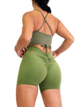 Load image into Gallery viewer, It Girl Strap Sports Top (Wild Green)
