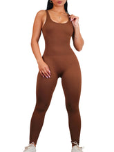 Load image into Gallery viewer, Ribbed Jumpsuit (Hazel Brown)