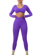 Load image into Gallery viewer, Seamless V Leggings (Dreamy Purple)